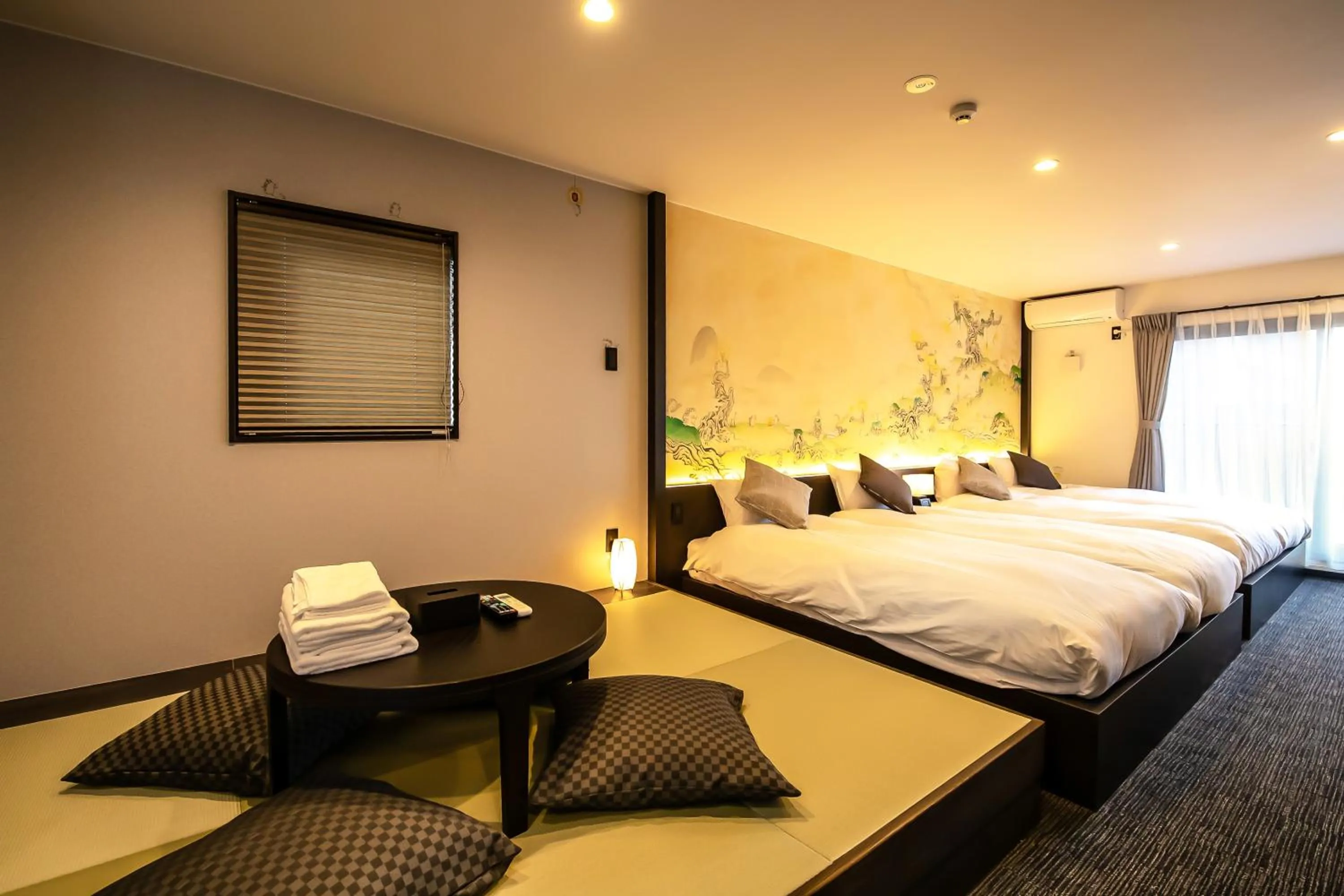 Bed in Akari Nijo-jo