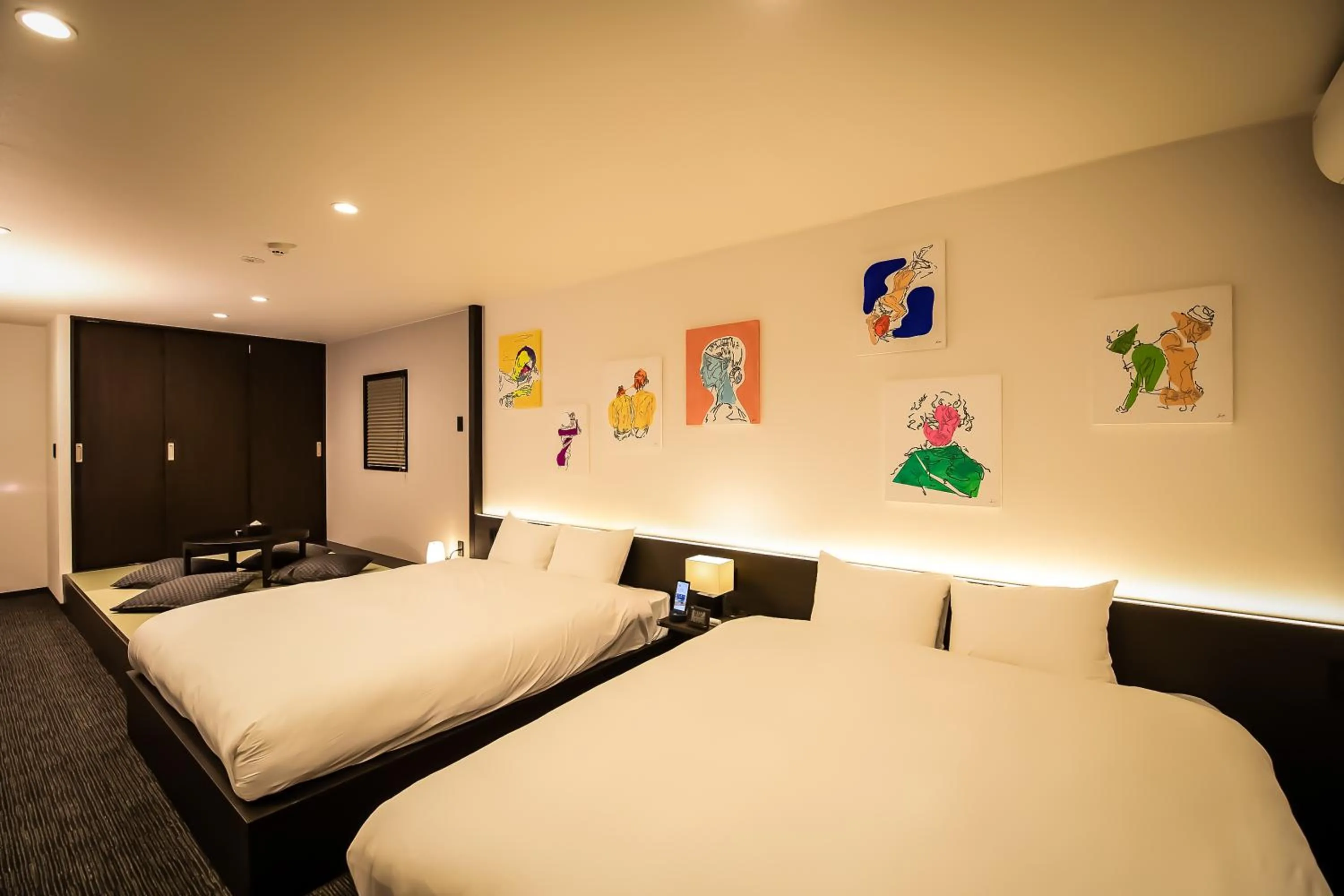 Bed in Akari Nijo-jo