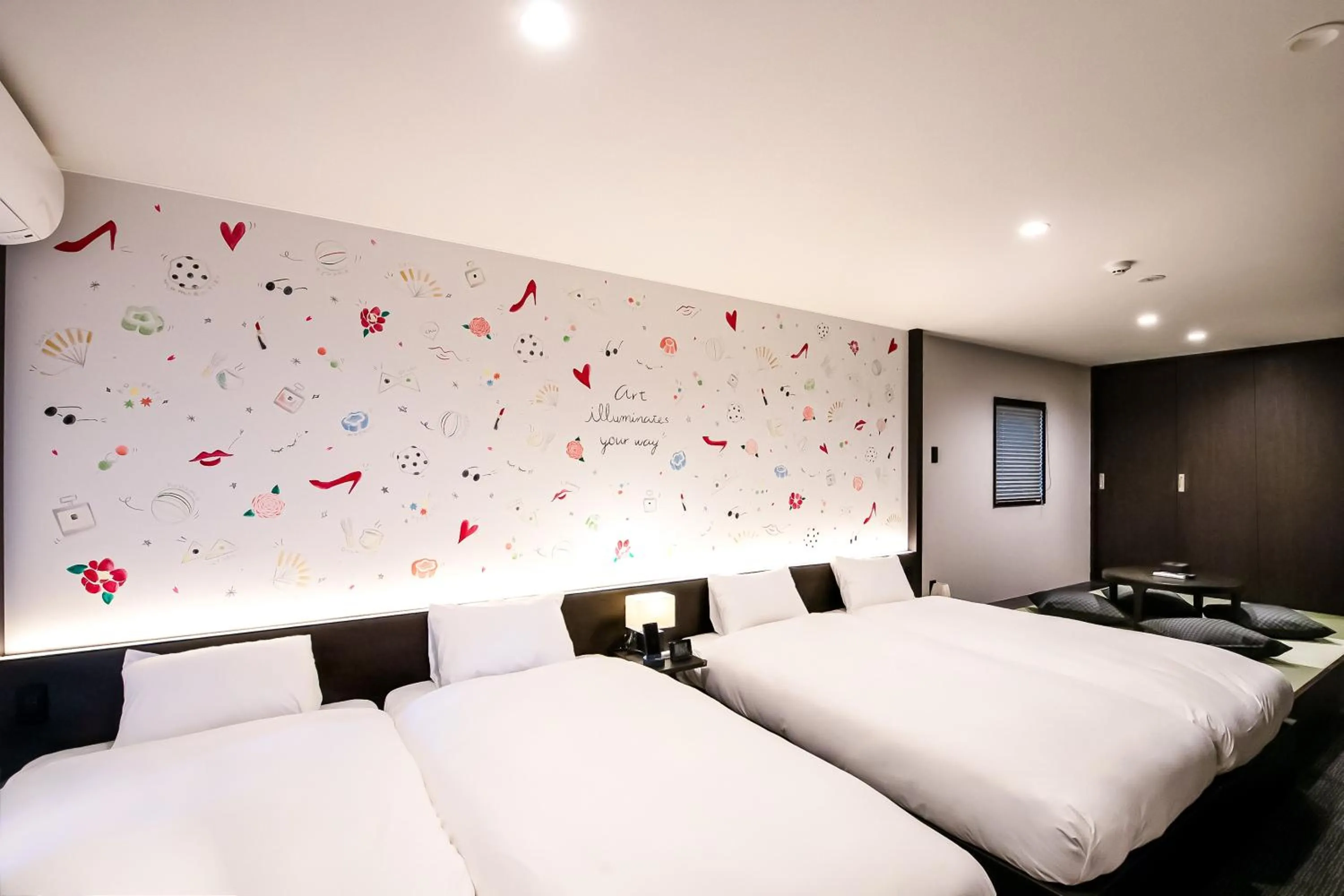 Bed in Akari Nijo-jo