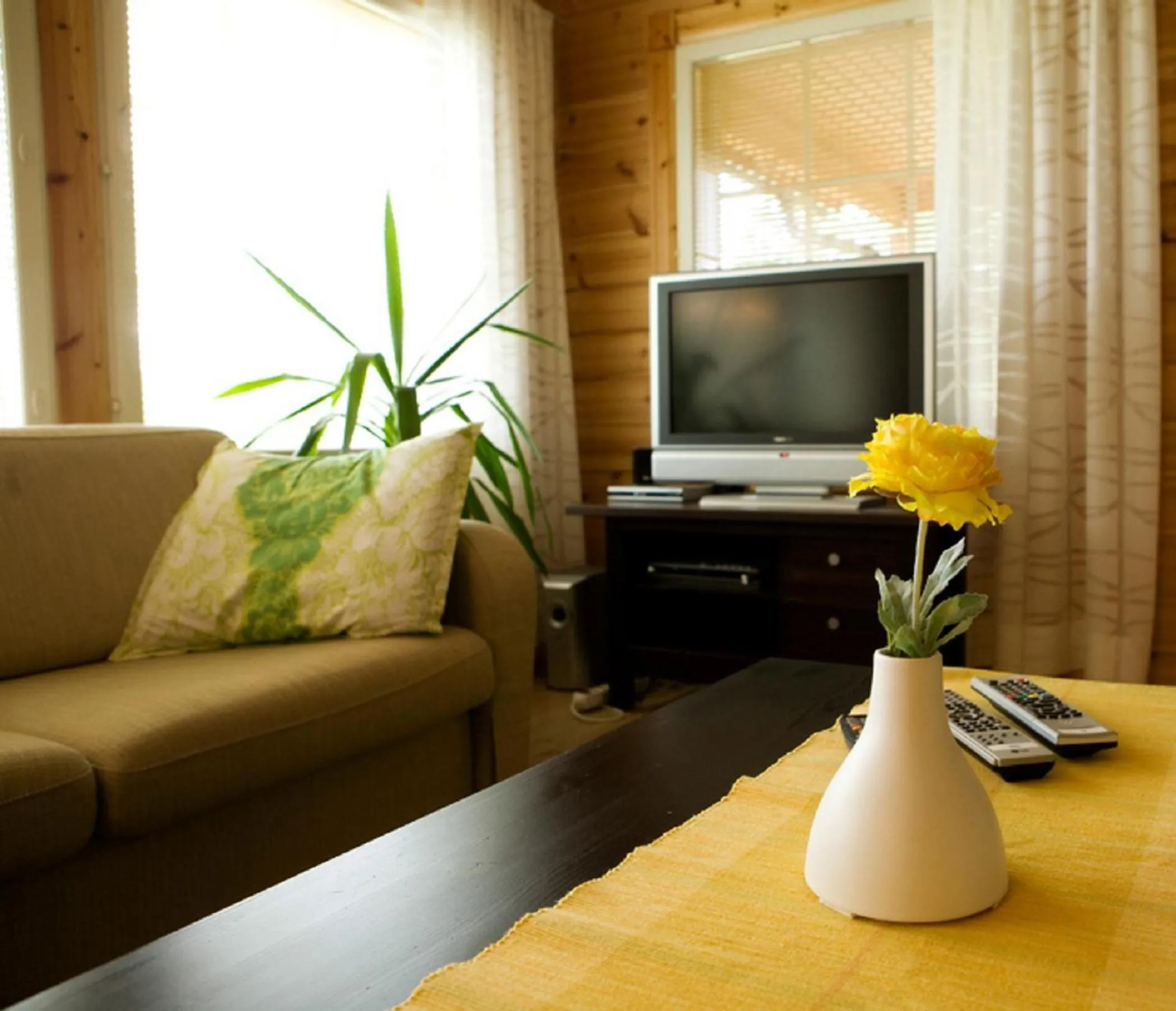 Living room in Salkolahti Lomamökit