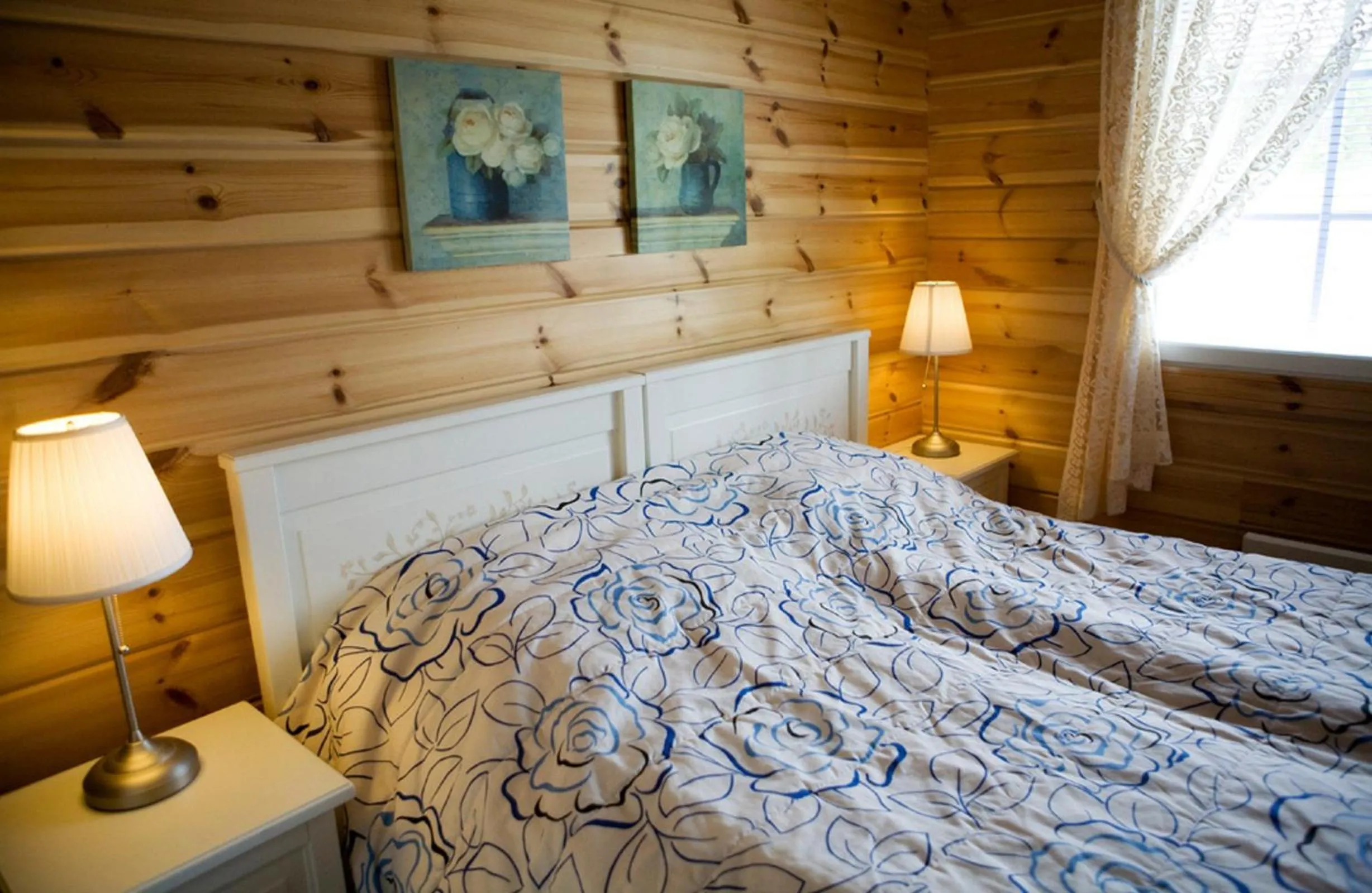 Bedroom, Bed in Salkolahti Lomamökit