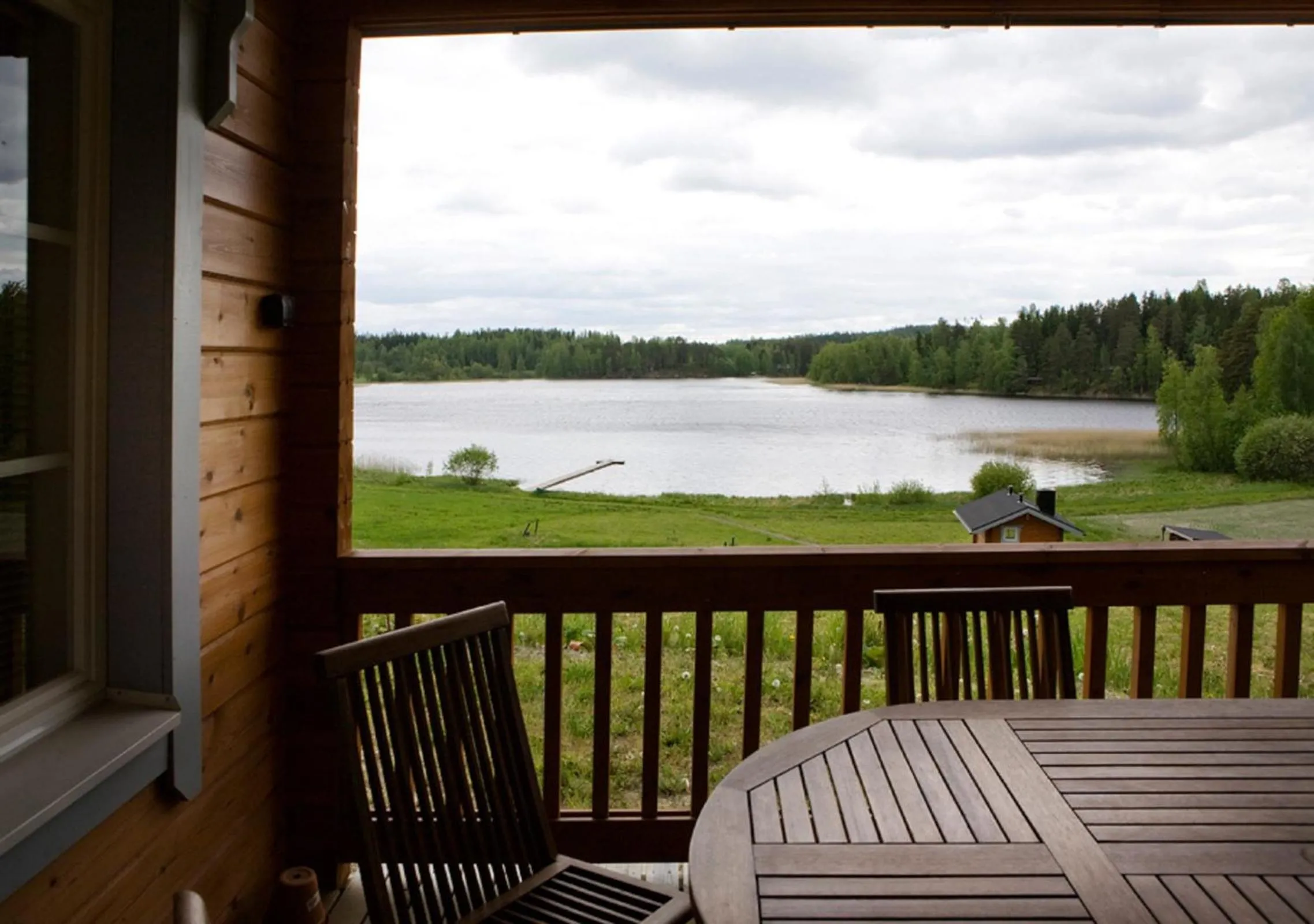 Balcony/Terrace in Salkolahti Lomamökit
