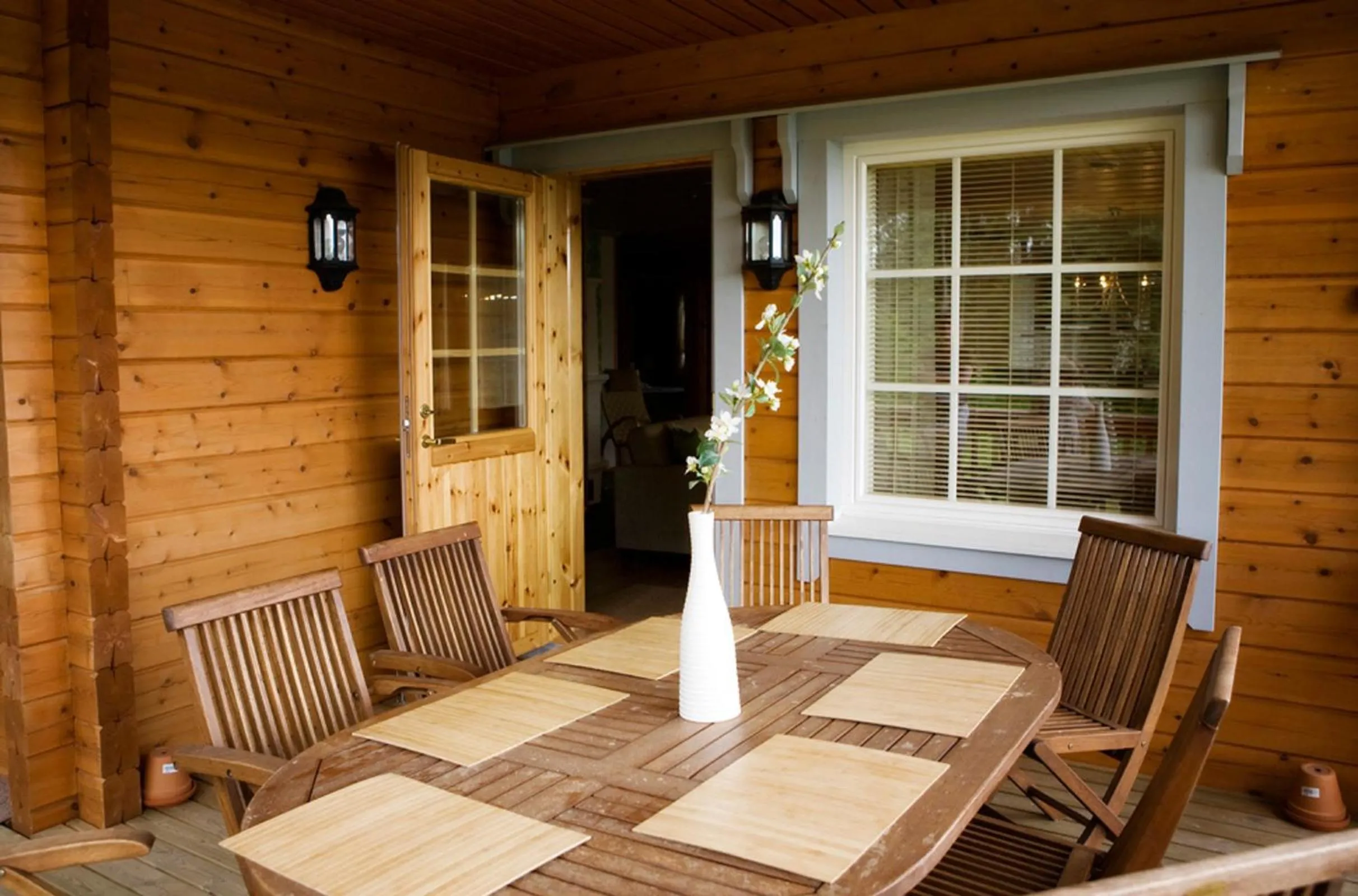 Balcony/Terrace in Salkolahti Lomamökit