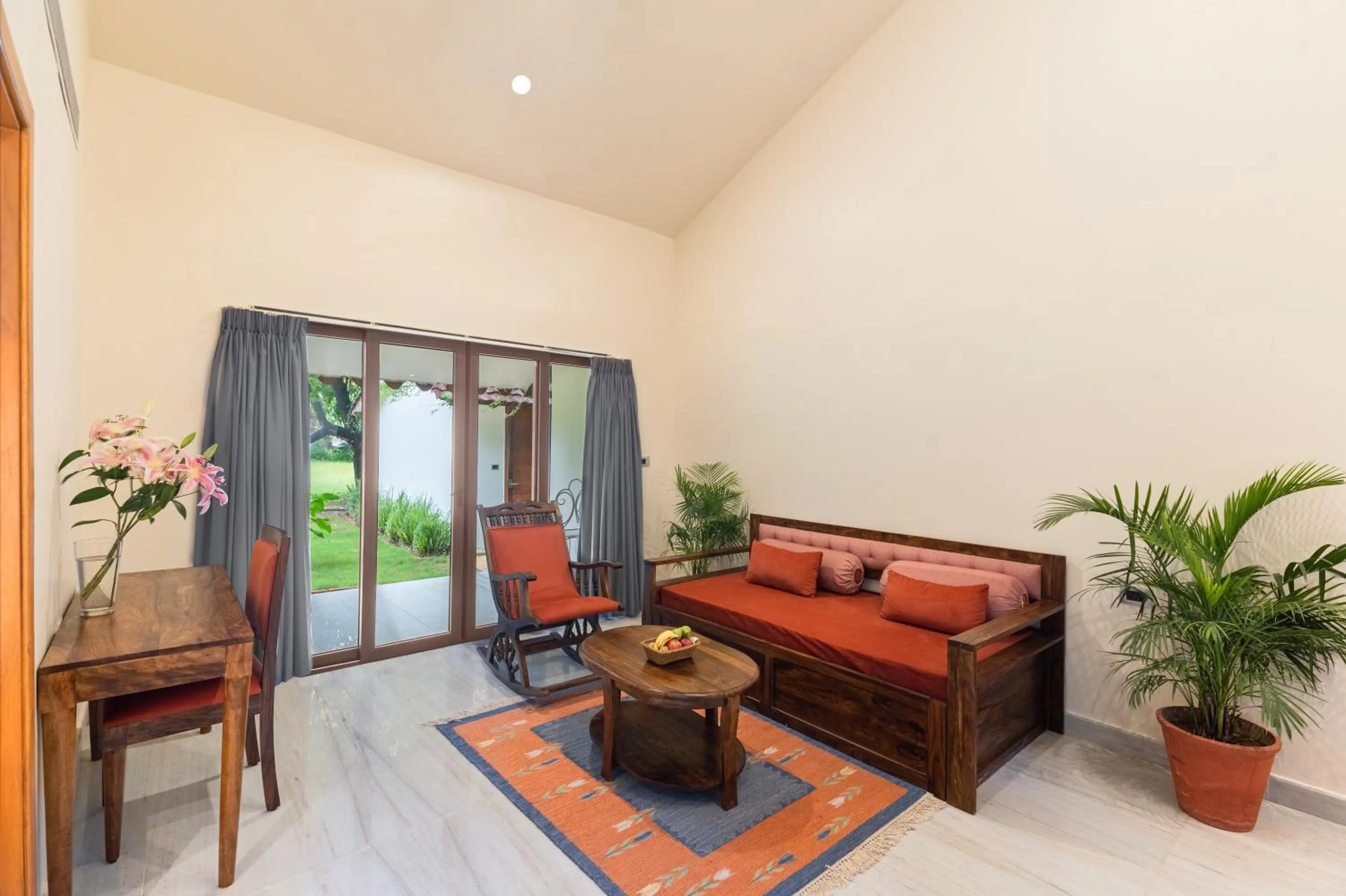 Living room in Aranya Vilas - A Nature Resort