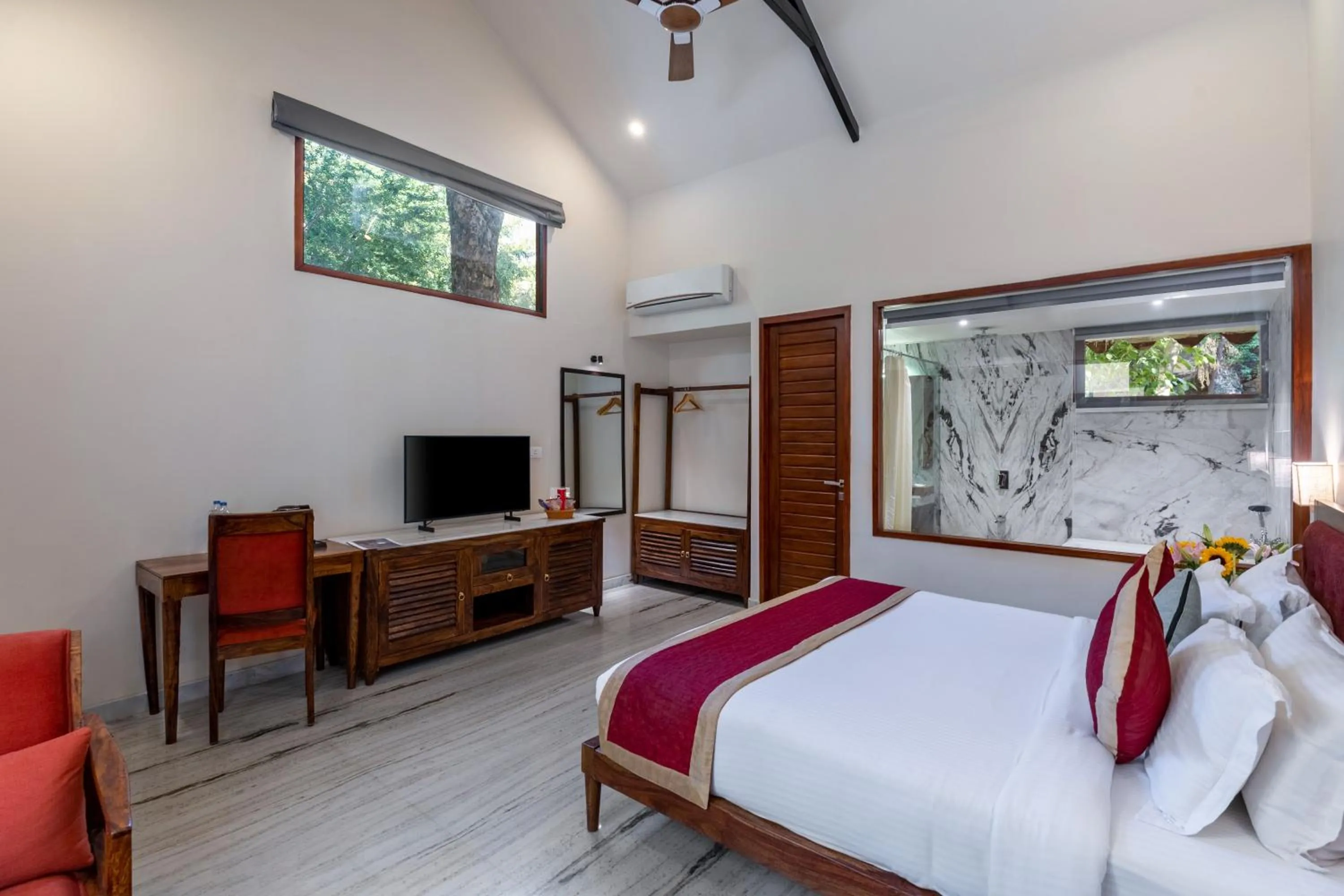 Natural landscape, Bed in Aranya Vilas - A Nature Resort