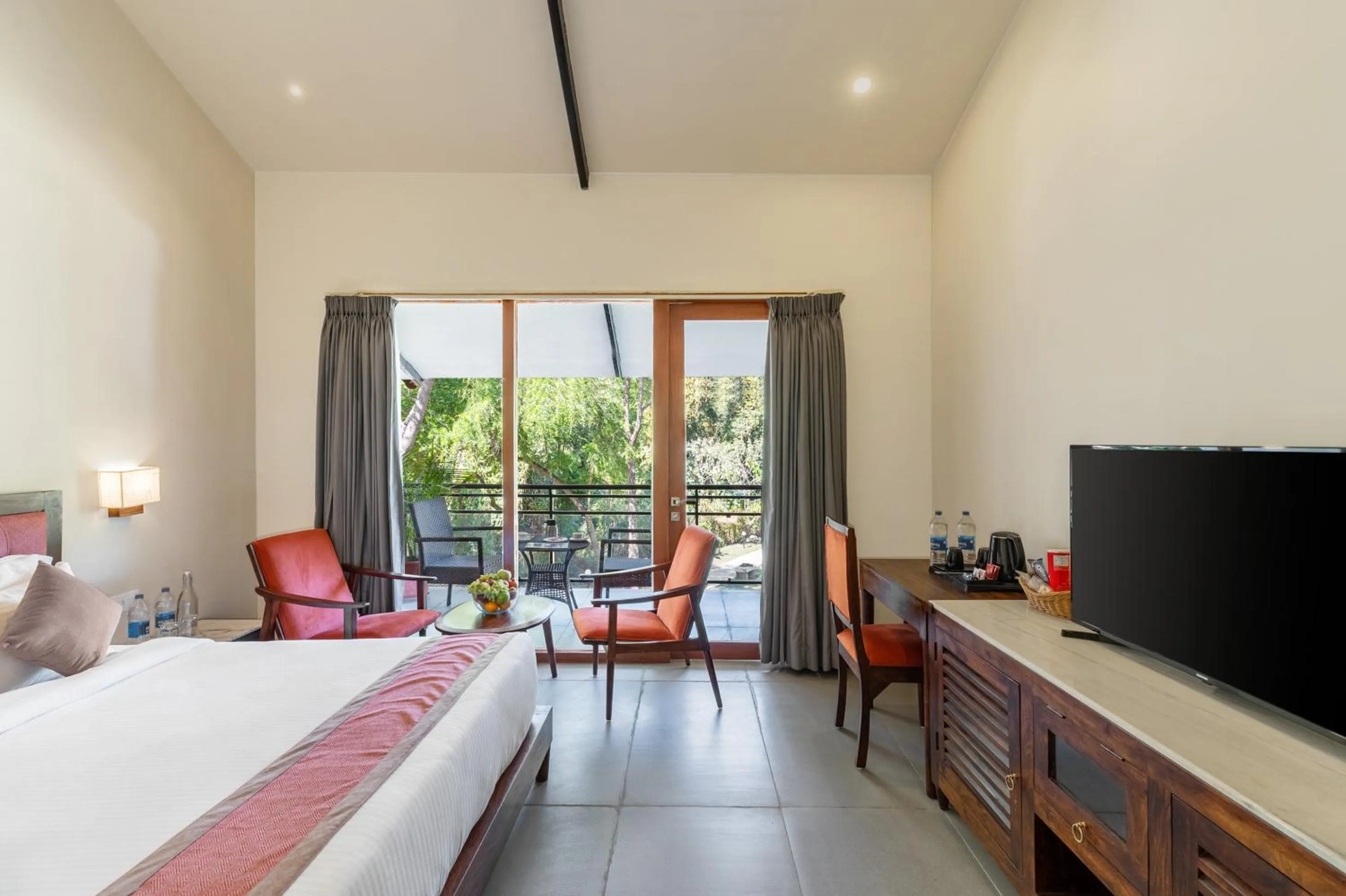 Bed in Aranya Vilas - A Nature Resort