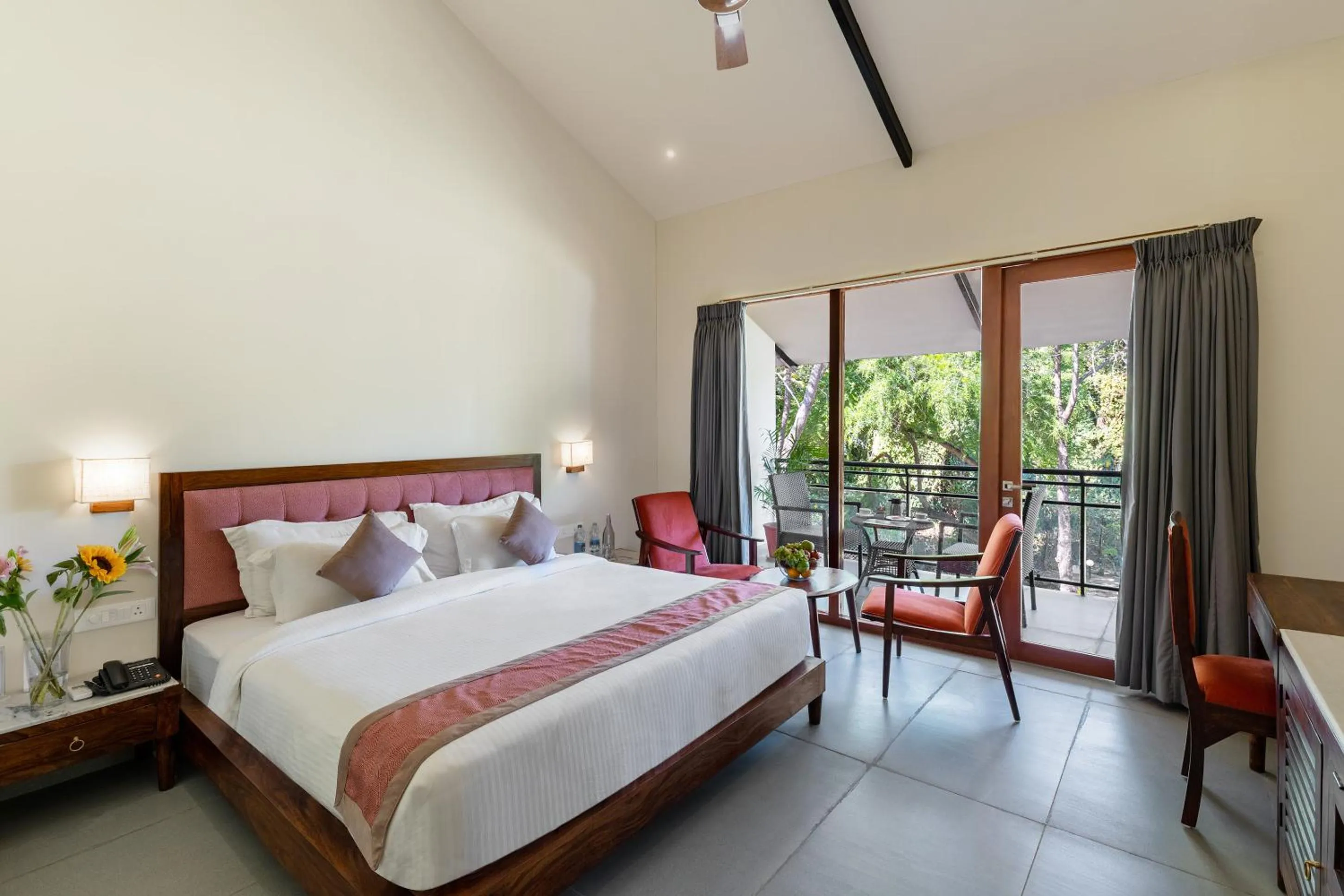 Bed in Aranya Vilas - A Nature Resort