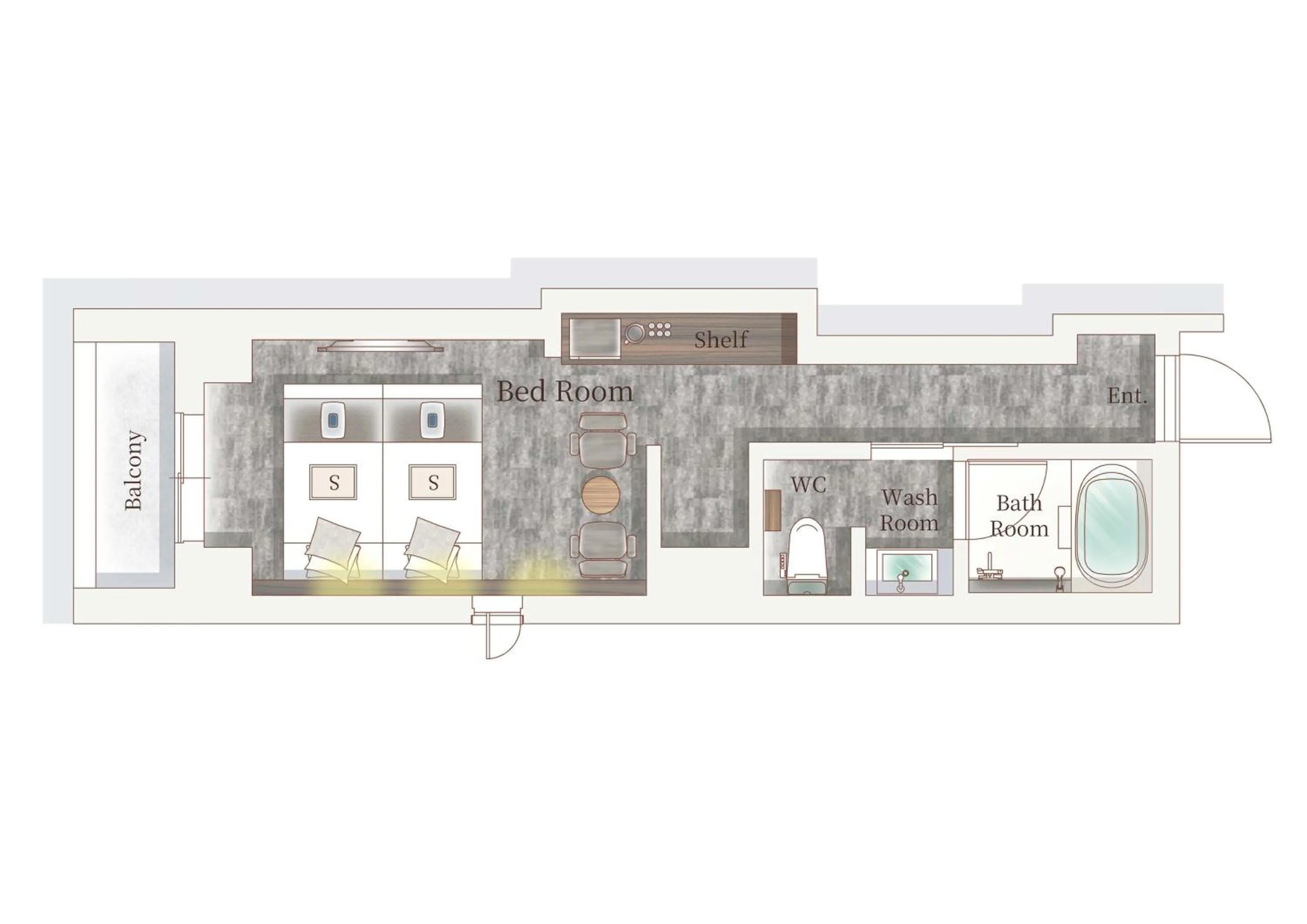 Floor plan in Kyohotel Kishotei Goshominami