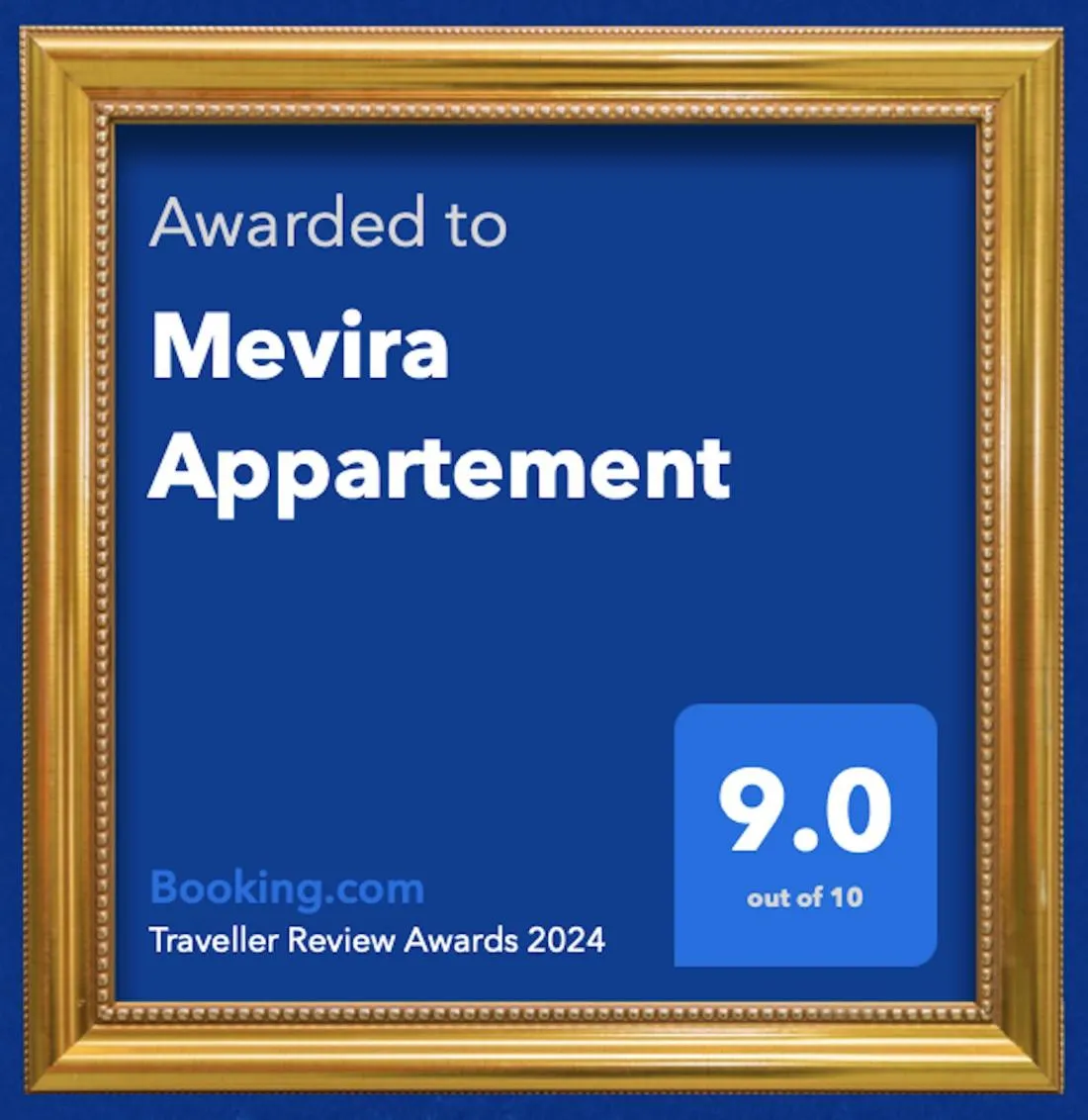 Logo/Certificate/Sign in Mevira Appartement