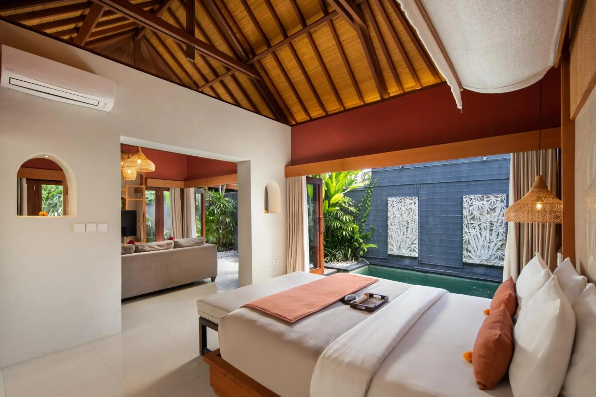 View (from property/room), Bed in Seminyak Sanctuary Villa by Ini Vie Hospitality