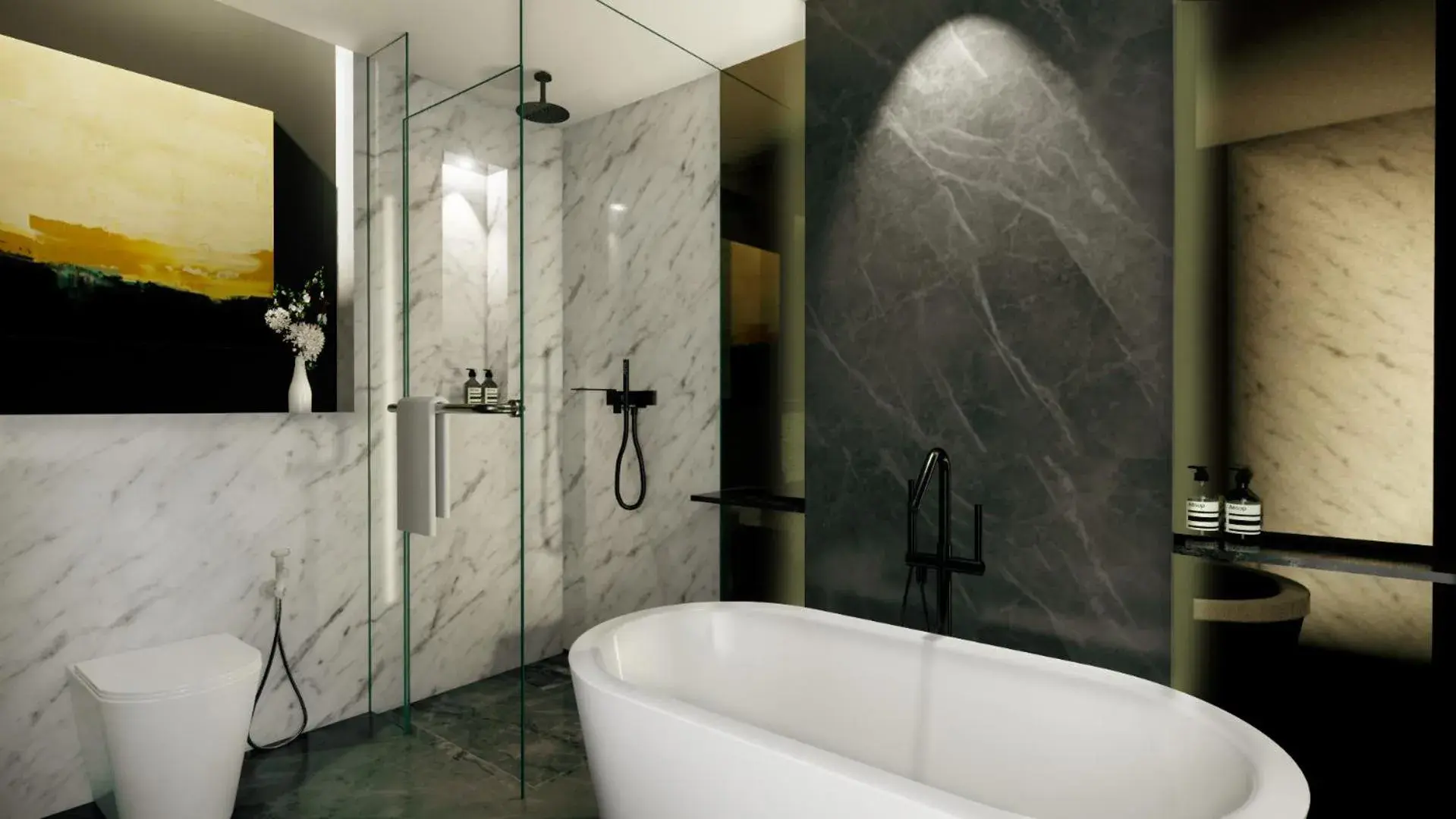Bathroom in Luminor Hotel Tanjung Selor By WH Bathroom in Luminor Hotel Tanjung Selor By WH