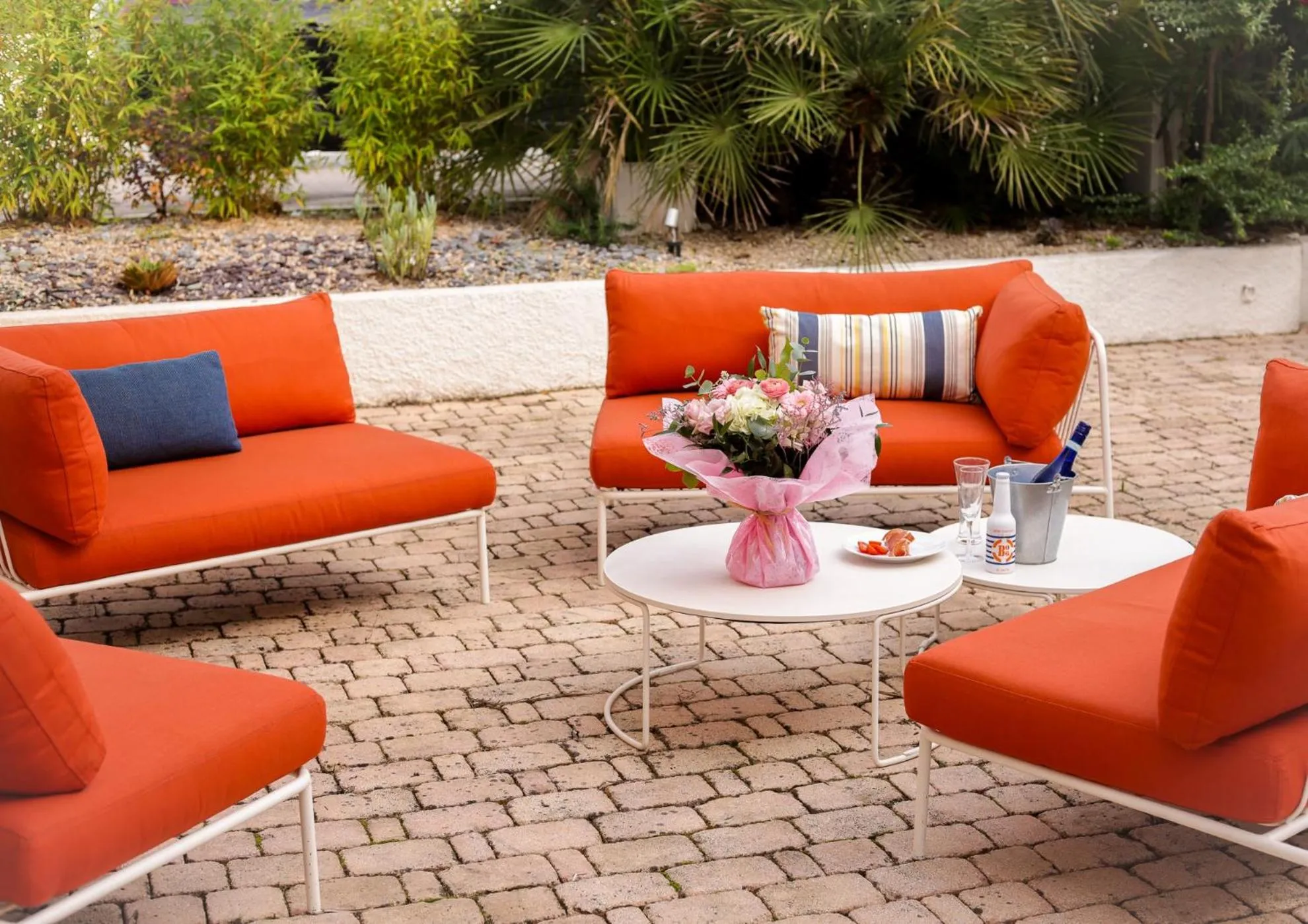 Patio in Hôtel Josse