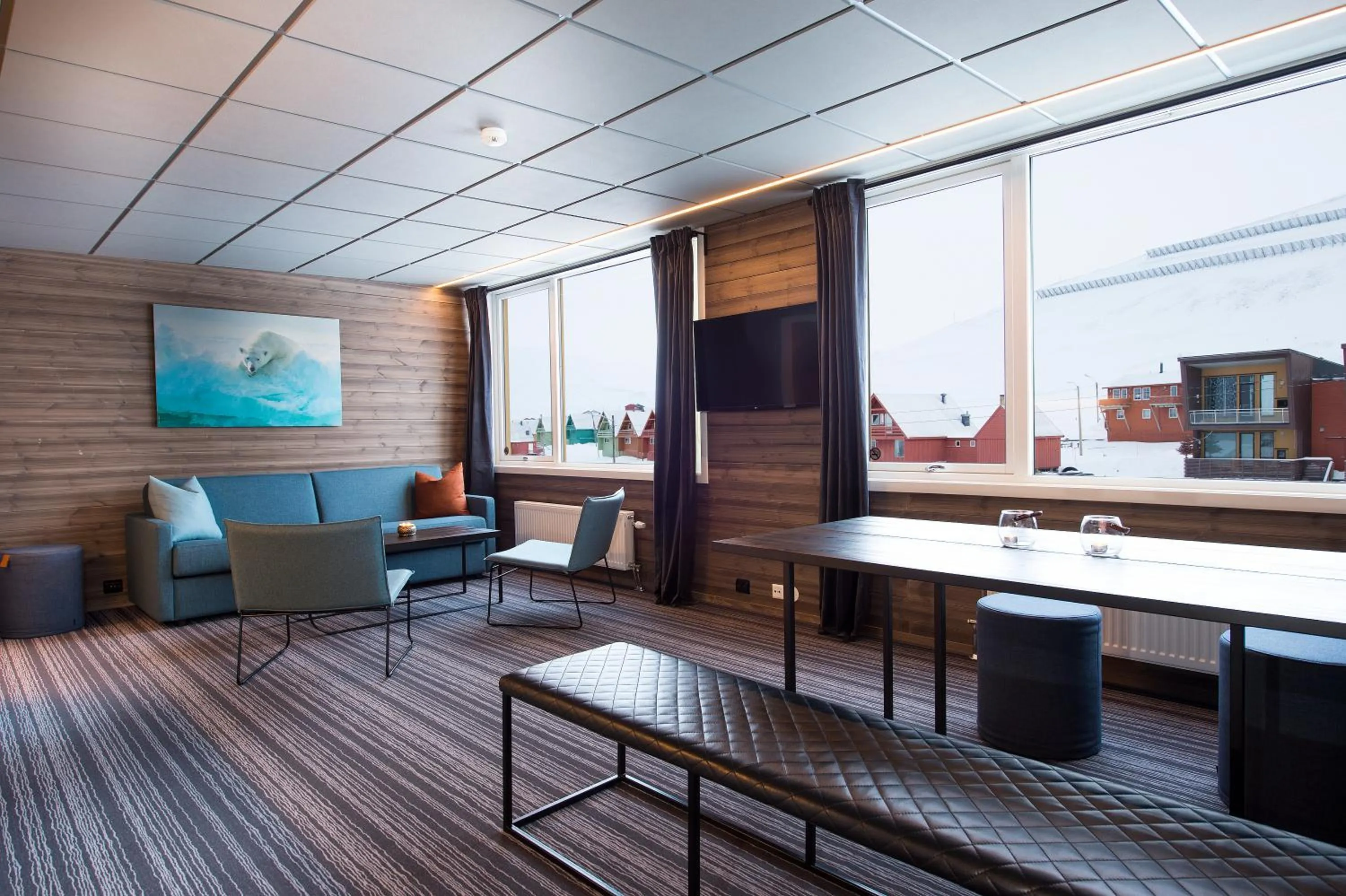 Living room in Svalbard Hotell | Lodge