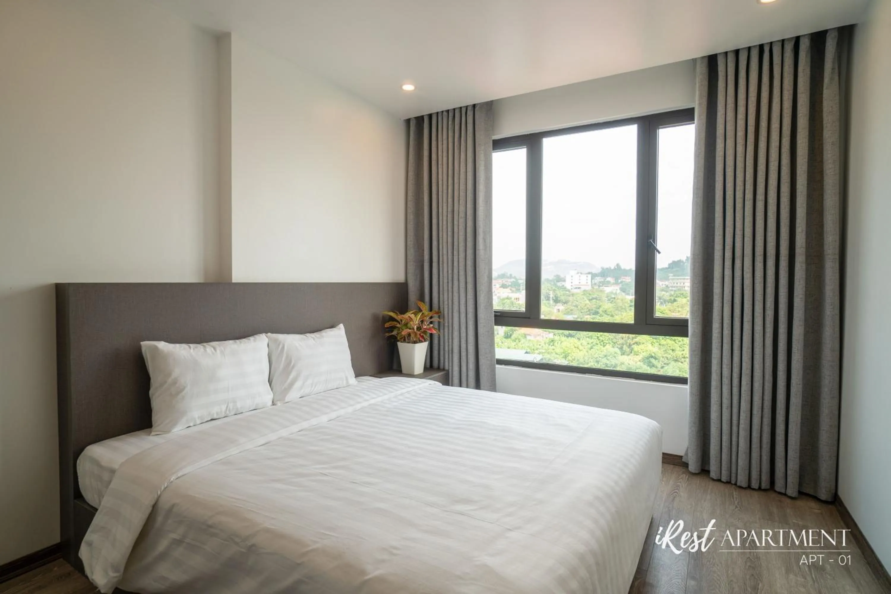 Bedroom in iRest Apartment Vinh Yen