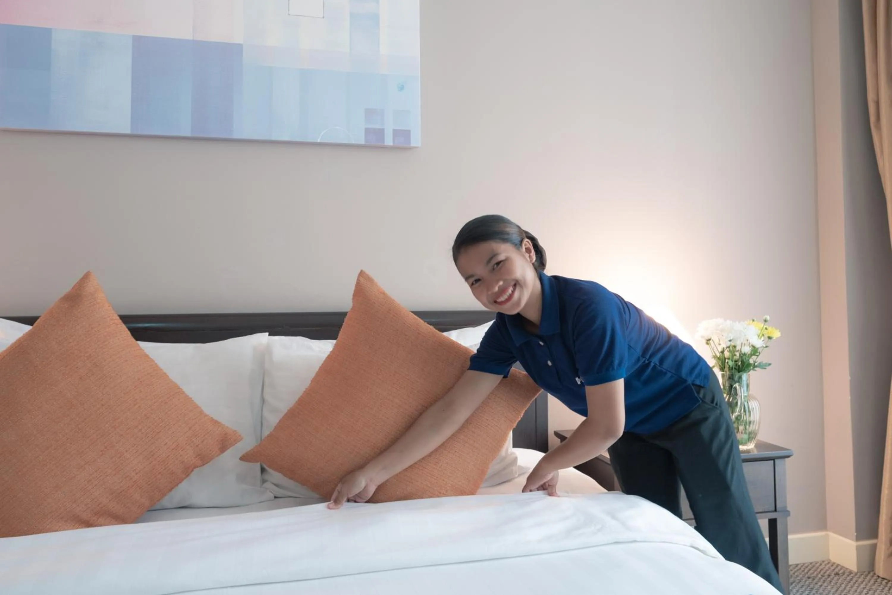 Bed in Central Mansions Serviced Apartments