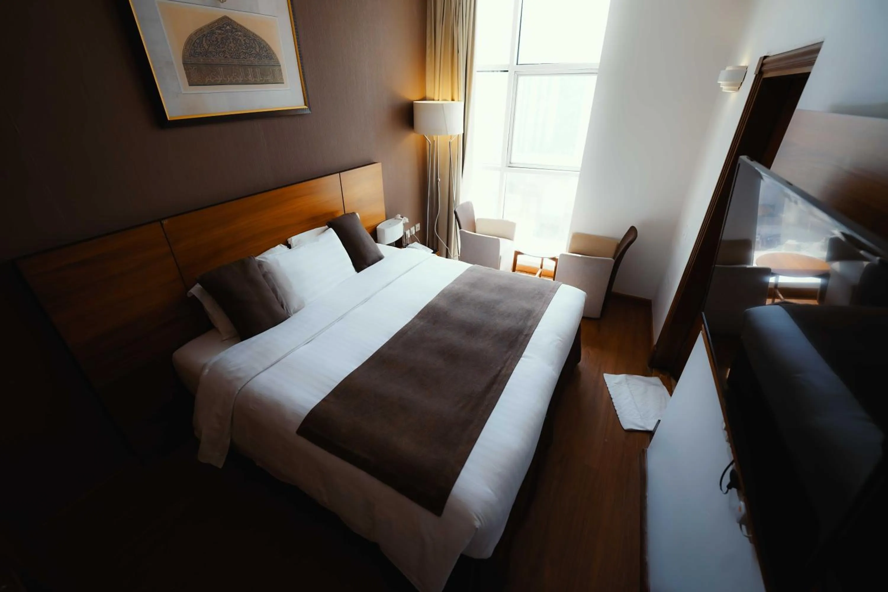 Bed in Nour Althuria Hotel - Elaf Almaqam