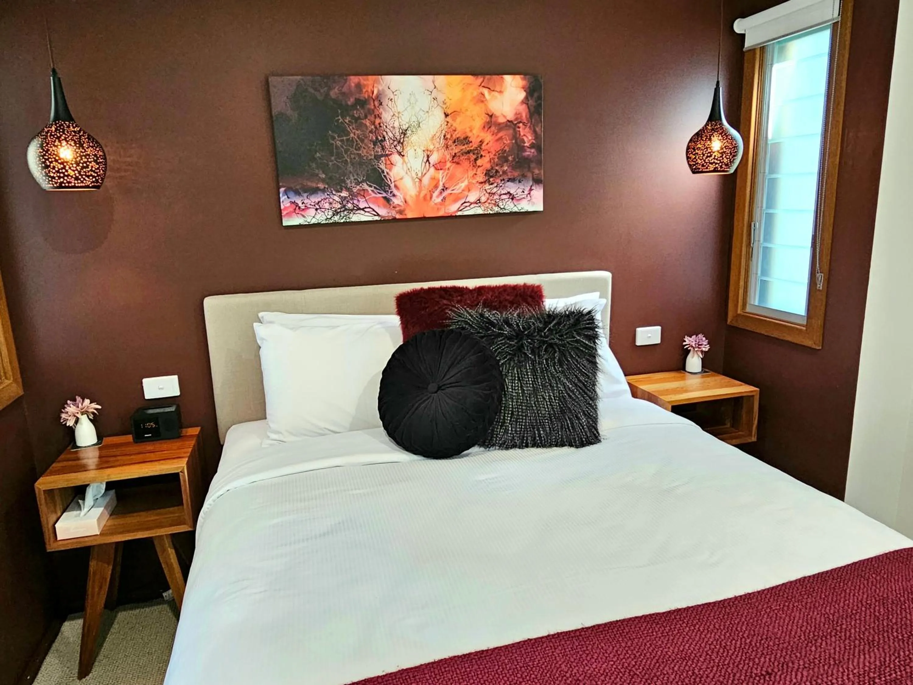 Bed in Tuckers Lane Boutique Accommodation