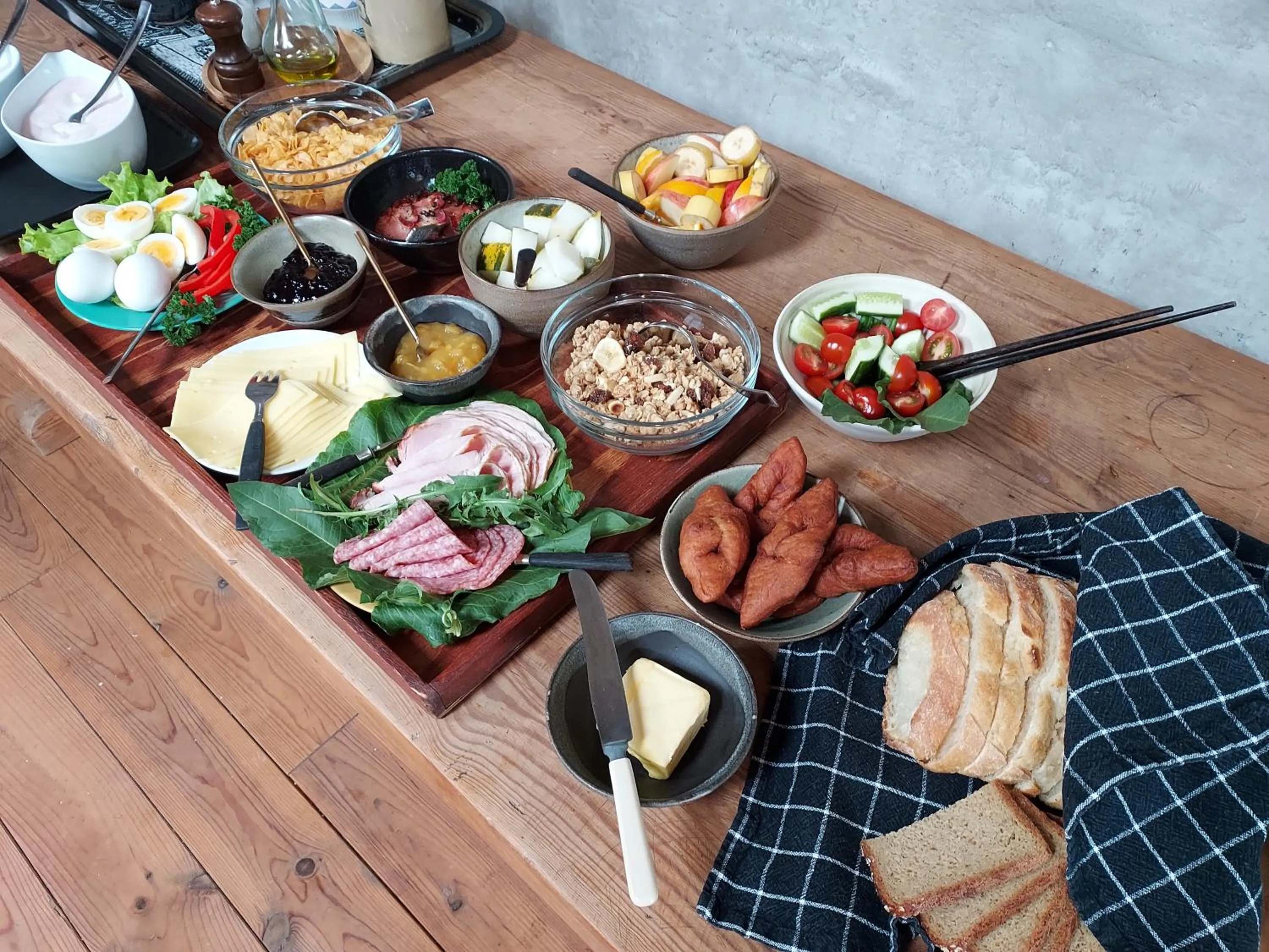 Breakfast in Guesthouse Nýp