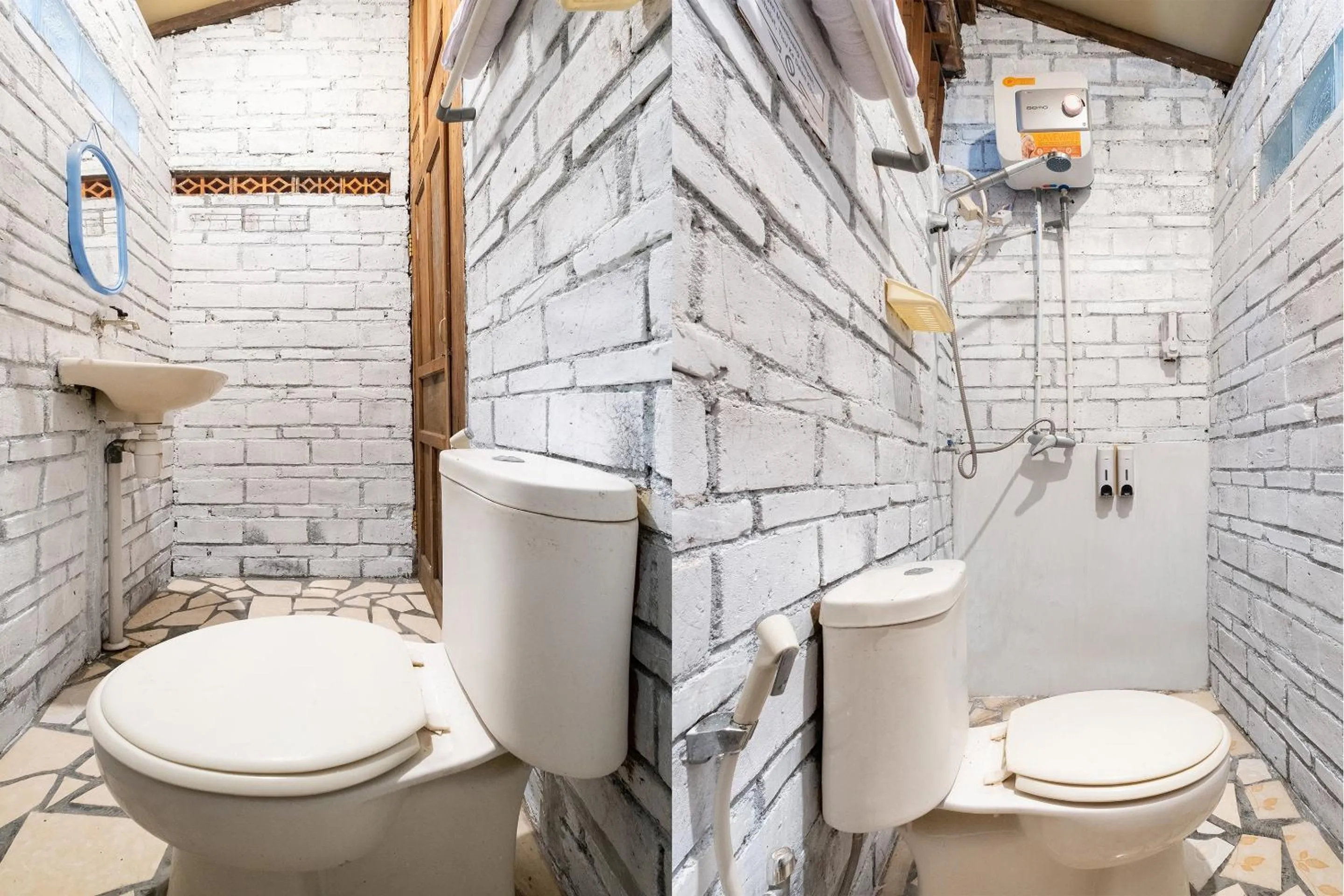 Shower in Mettaloka Guesthouse