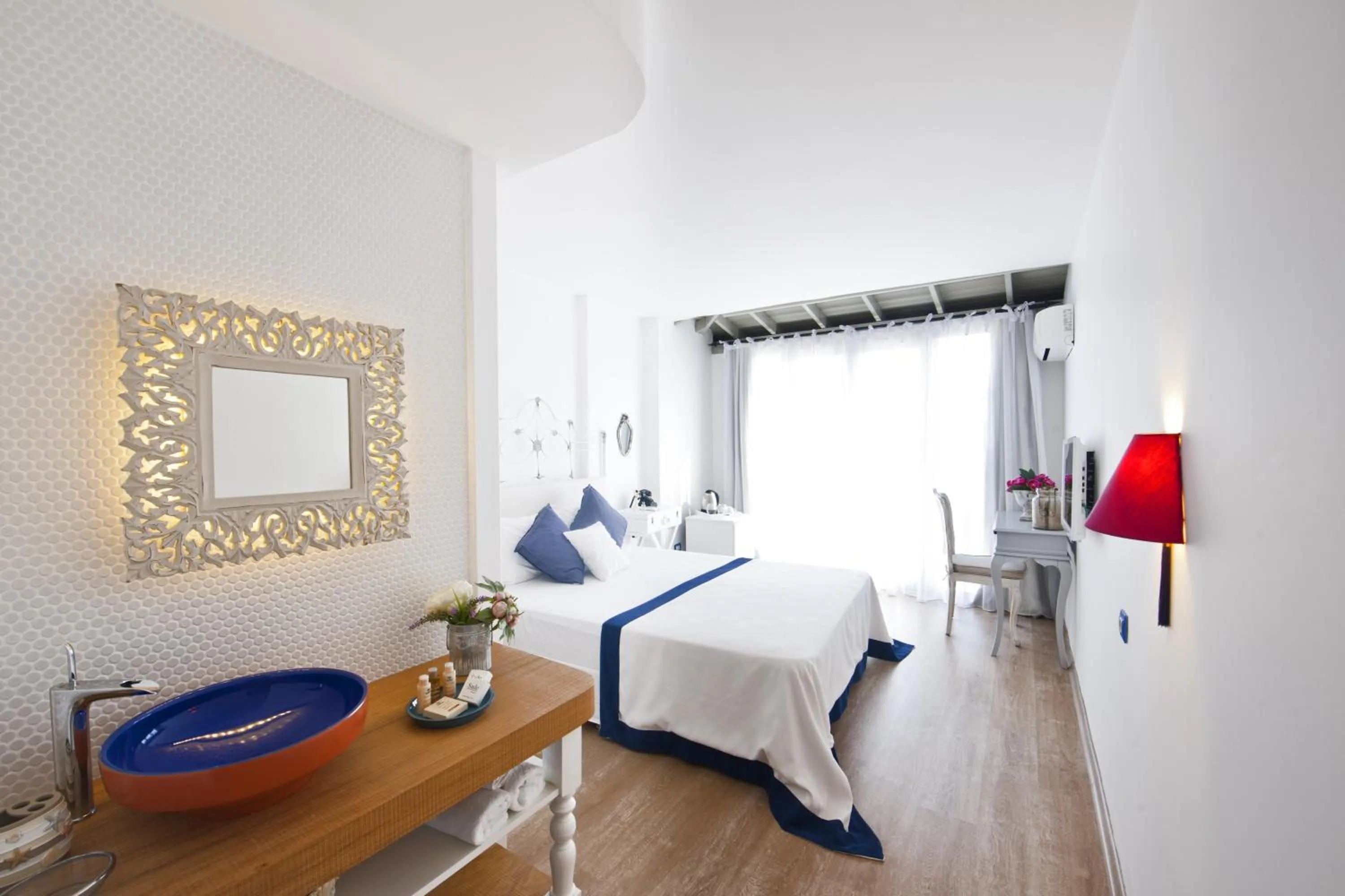 Bed in Sade Alacati Hotel