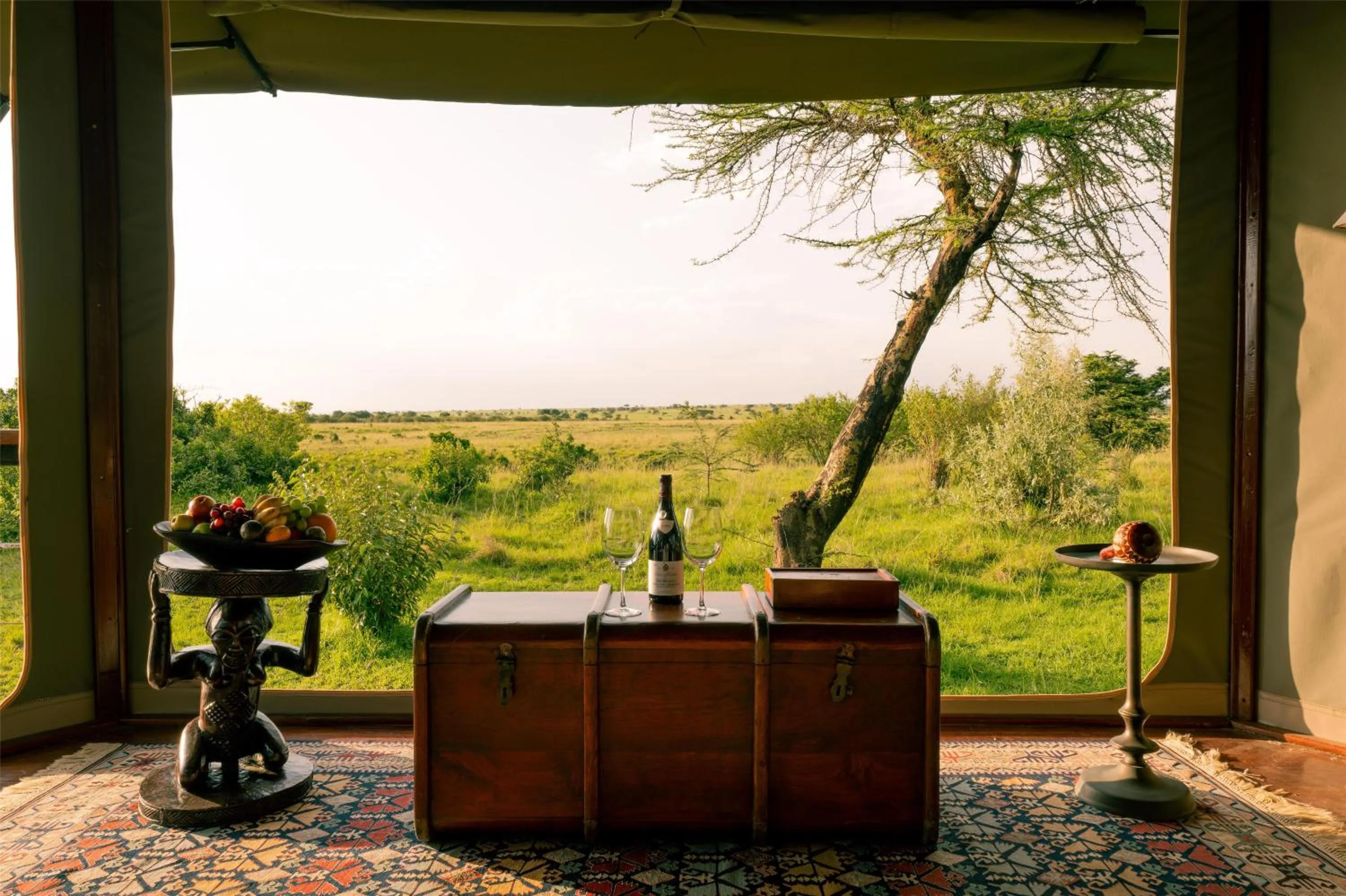 Living room in Olare Mara Kempinski