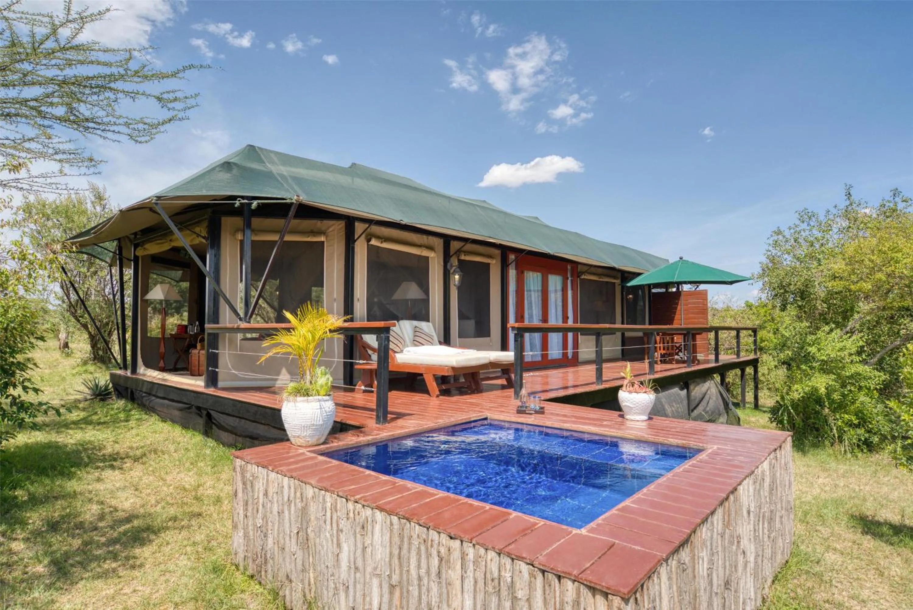 Bedroom in Olare Mara Kempinski