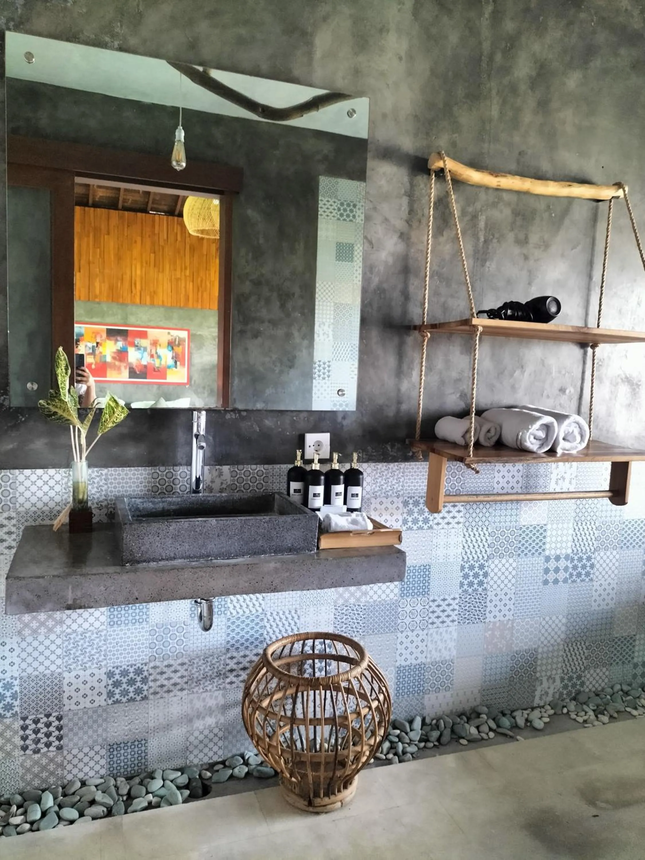 Bathroom in La Pan Nam Exotic Villas and Spa