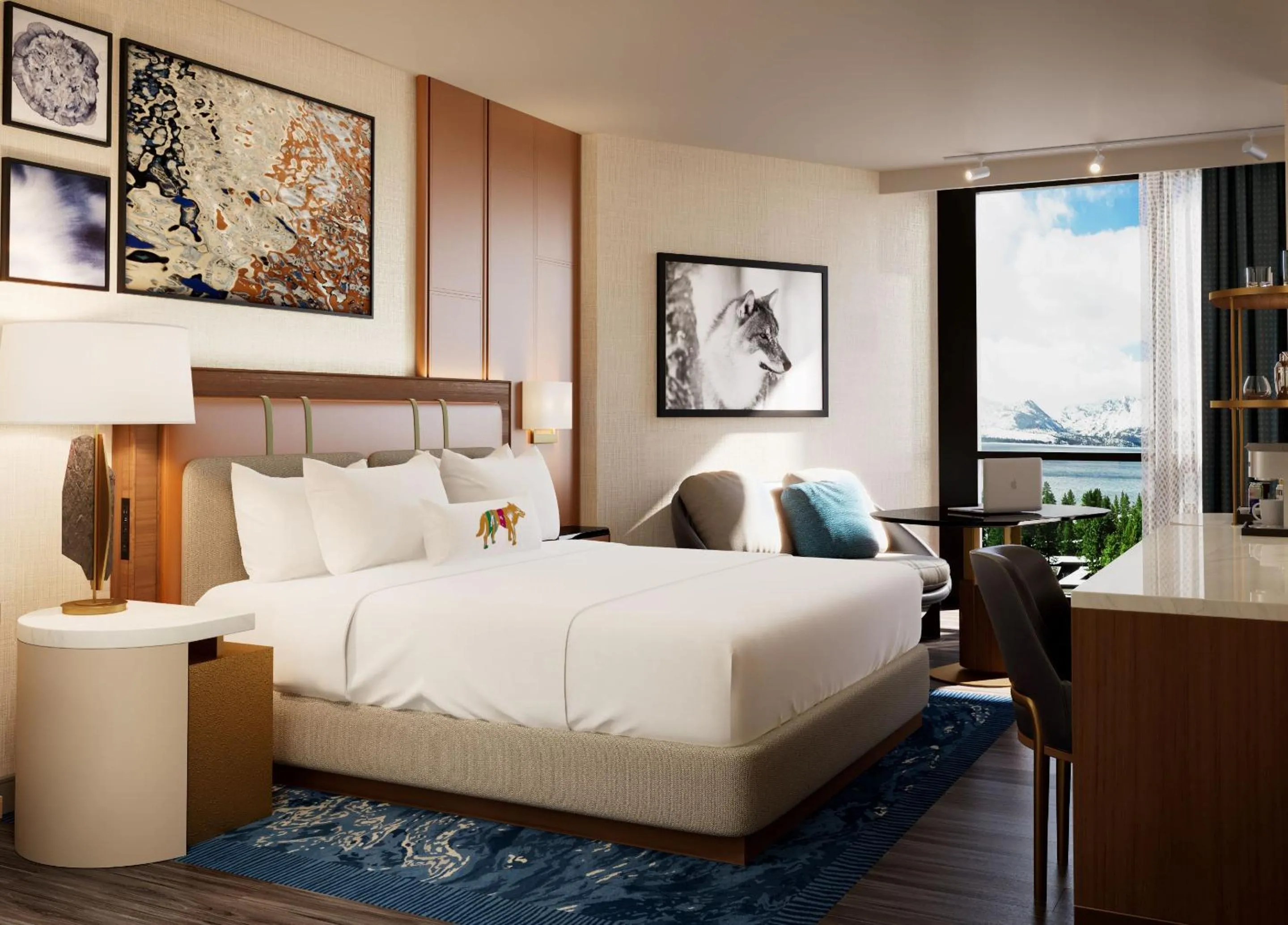 Bed in Caesars Republic Lake Tahoe, A Caesars Destination