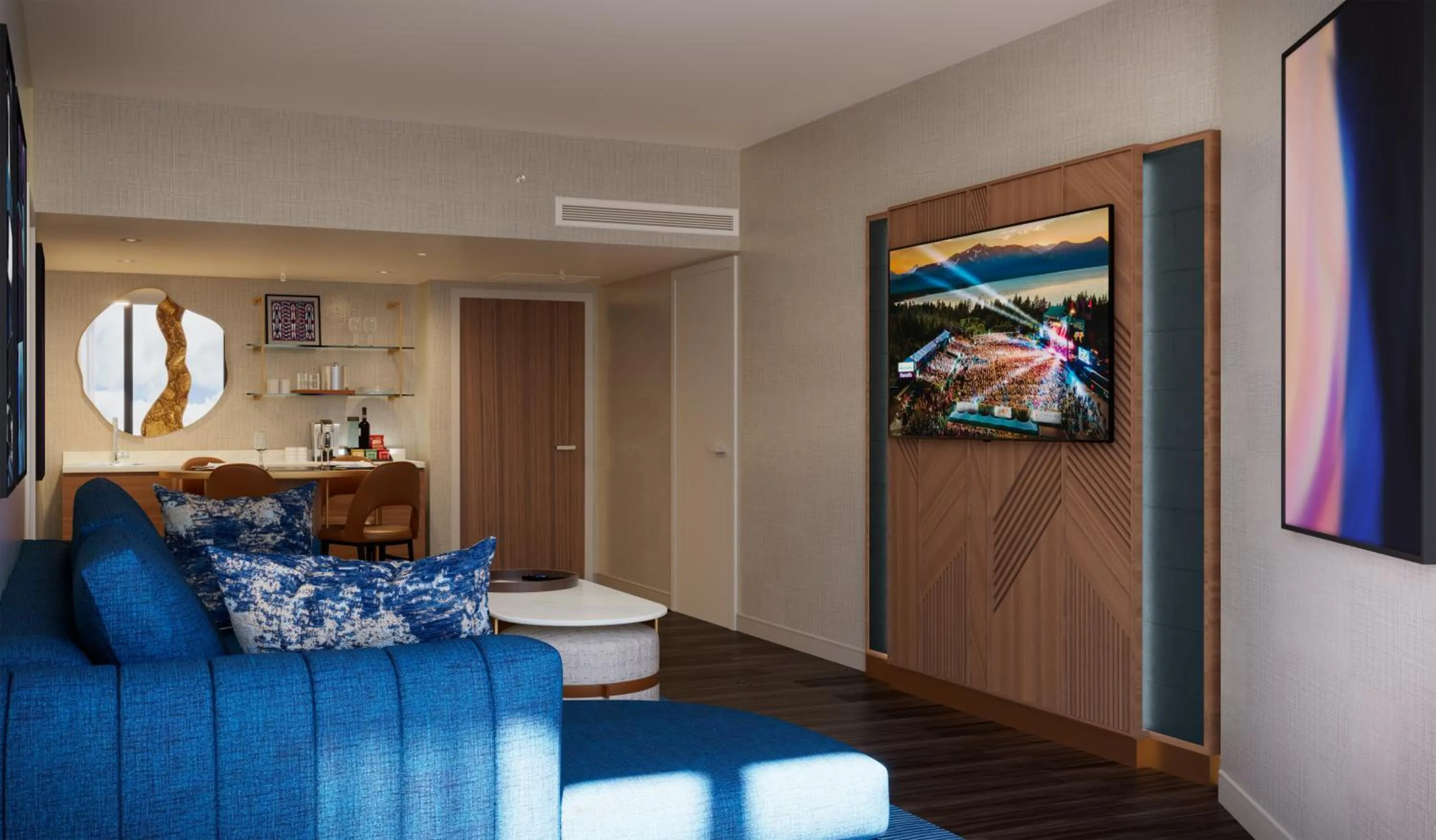 Seating area in Caesars Republic Lake Tahoe, A Caesars Destination