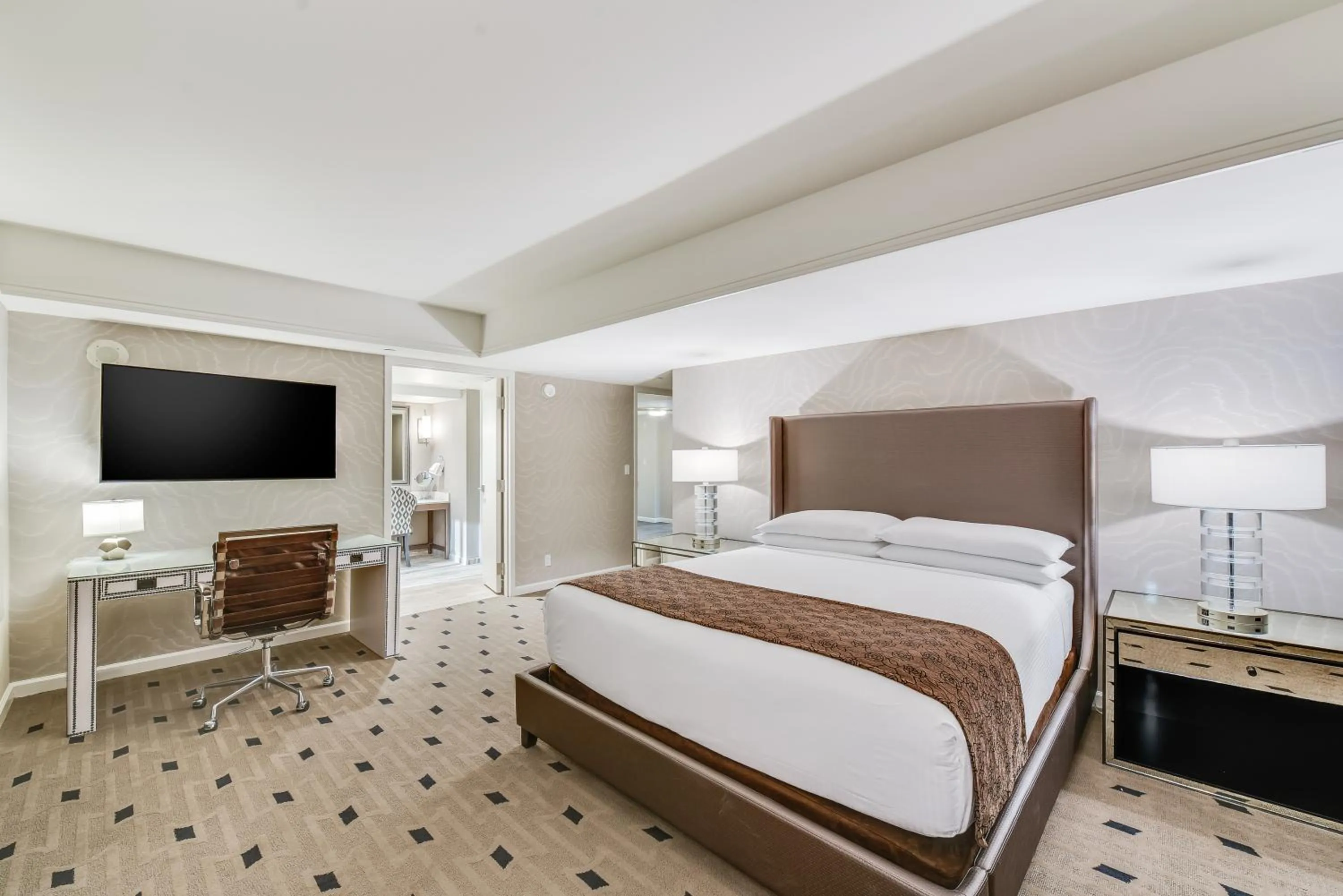 Bed in Caesars Republic Lake Tahoe, A Caesars Destination