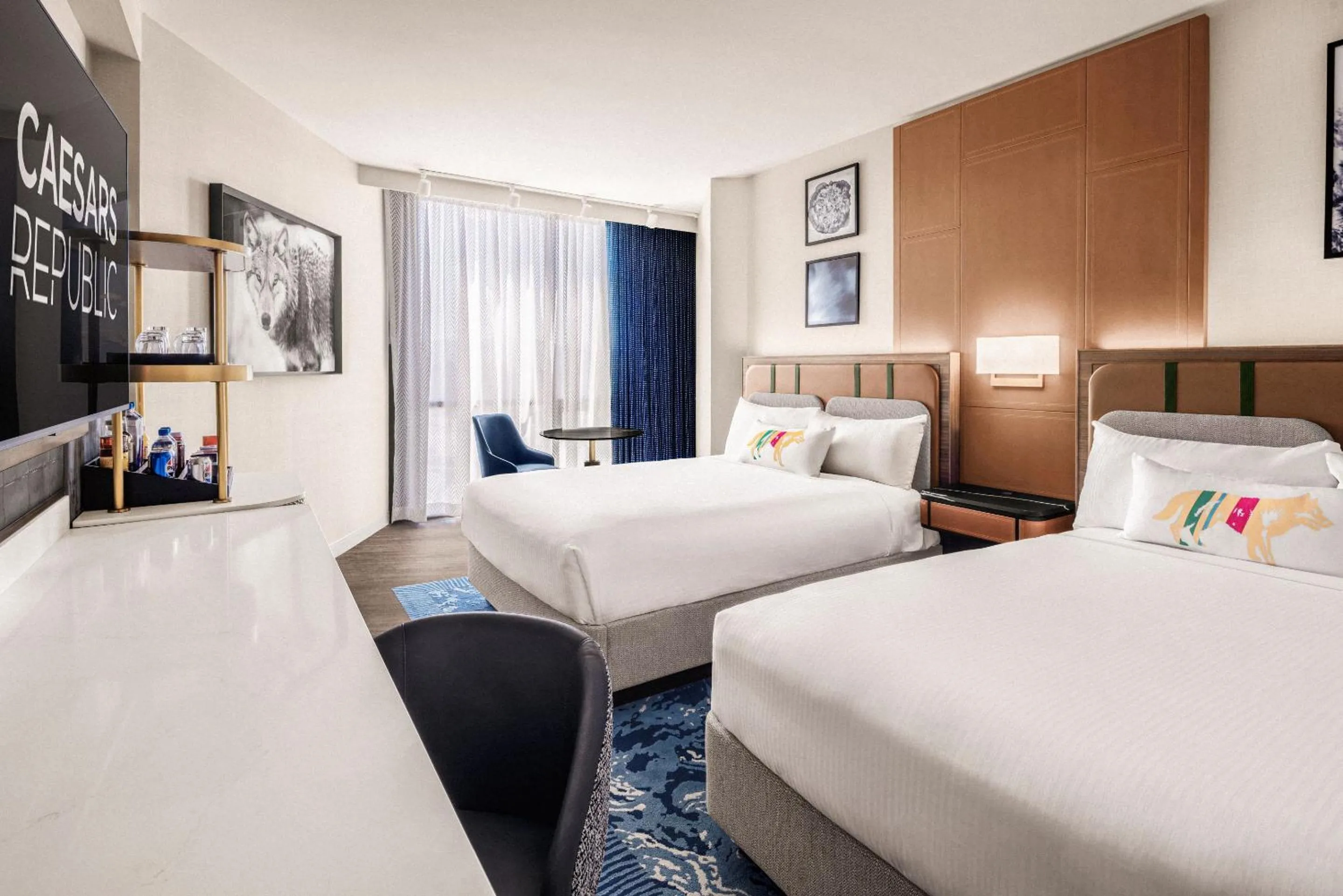 Bed in Caesars Republic Lake Tahoe, A Caesars Destination