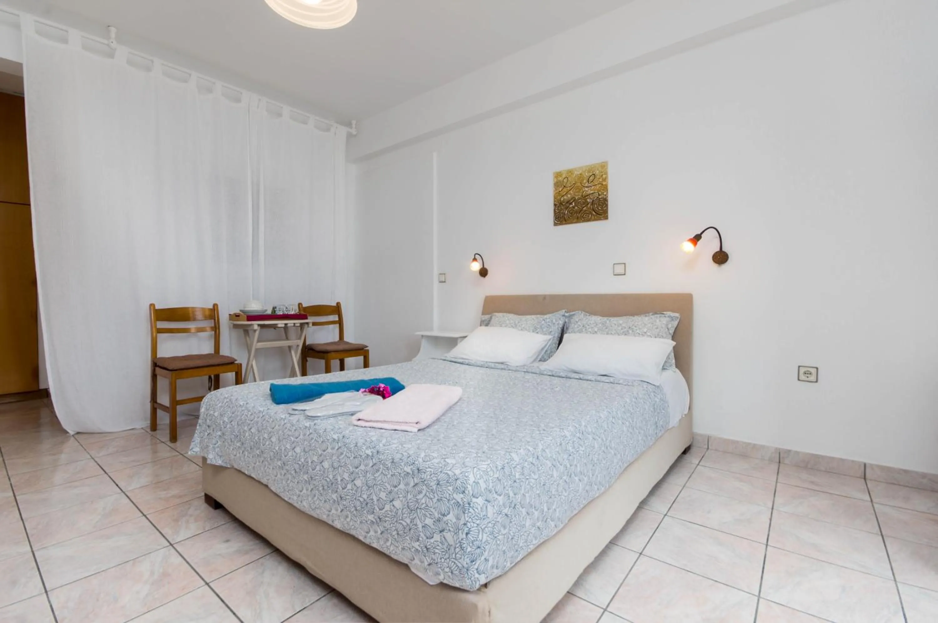 Bed in Villa Baronnos