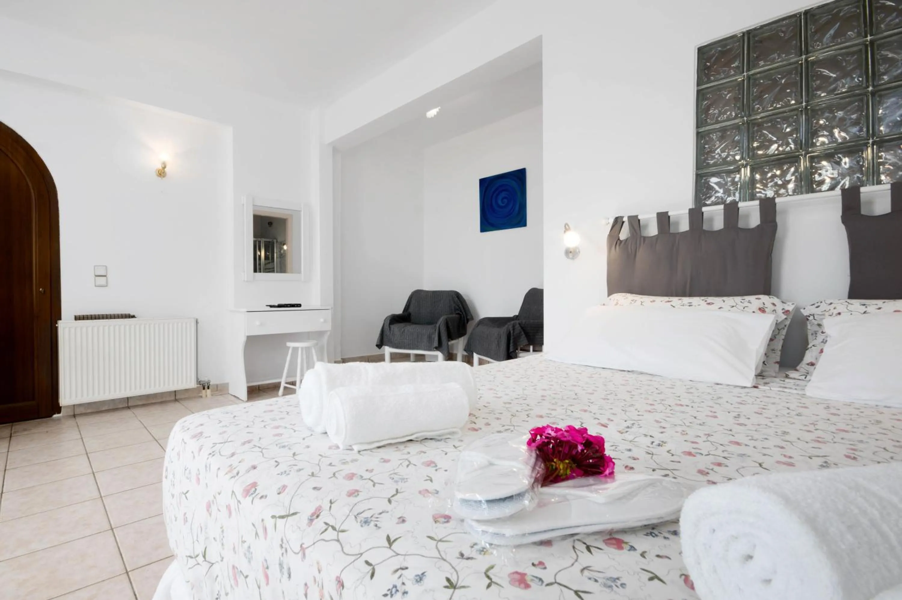 Bed in Villa Baronnos