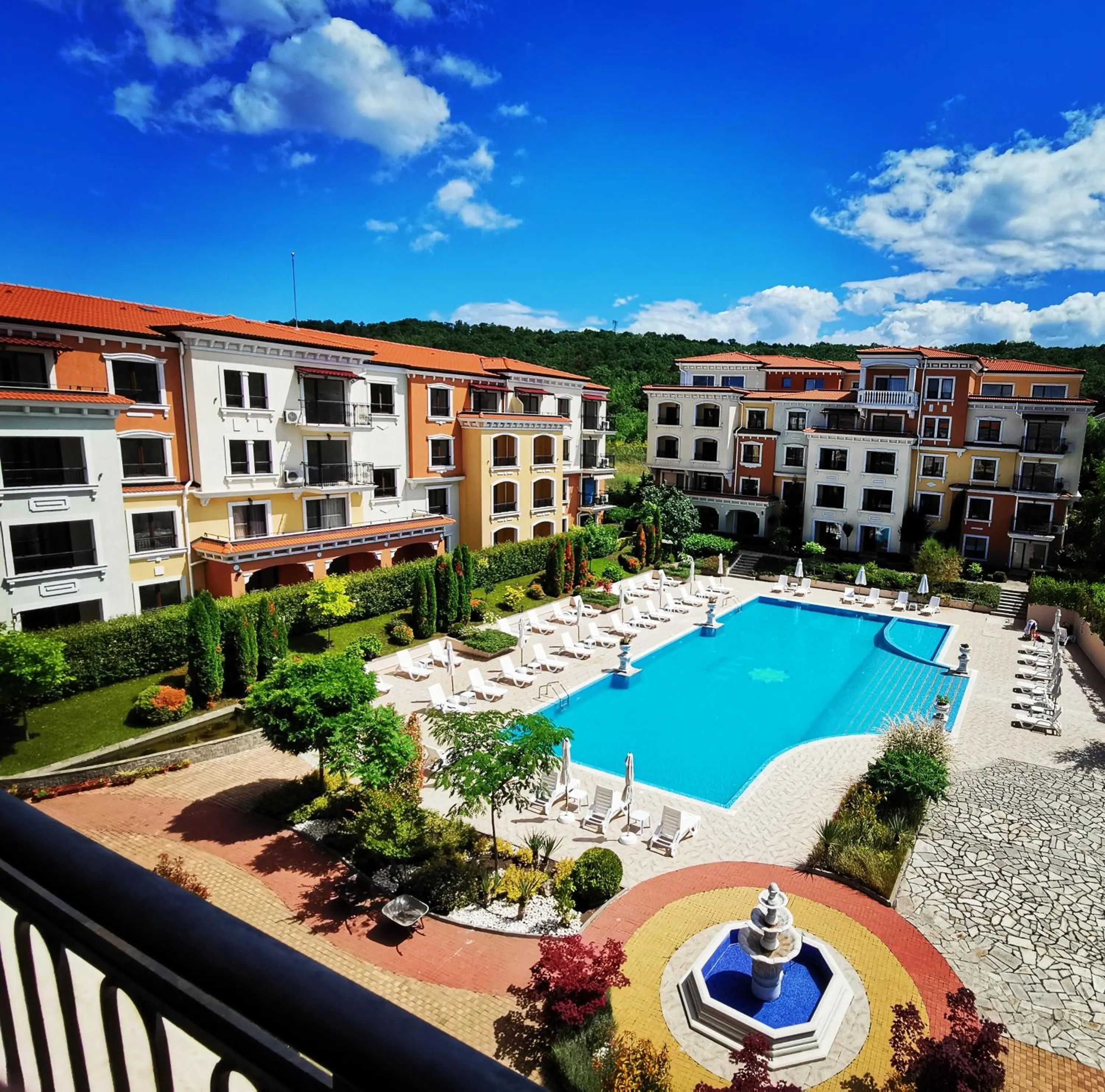Pool view in Lily Beach Resort