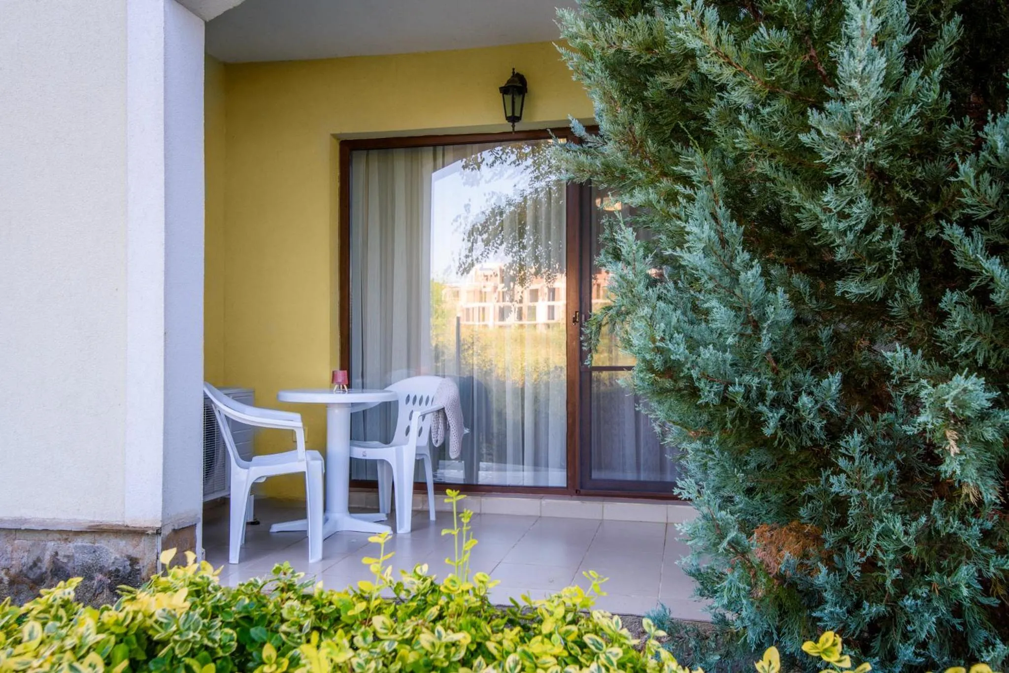Patio in Lily Beach Resort
