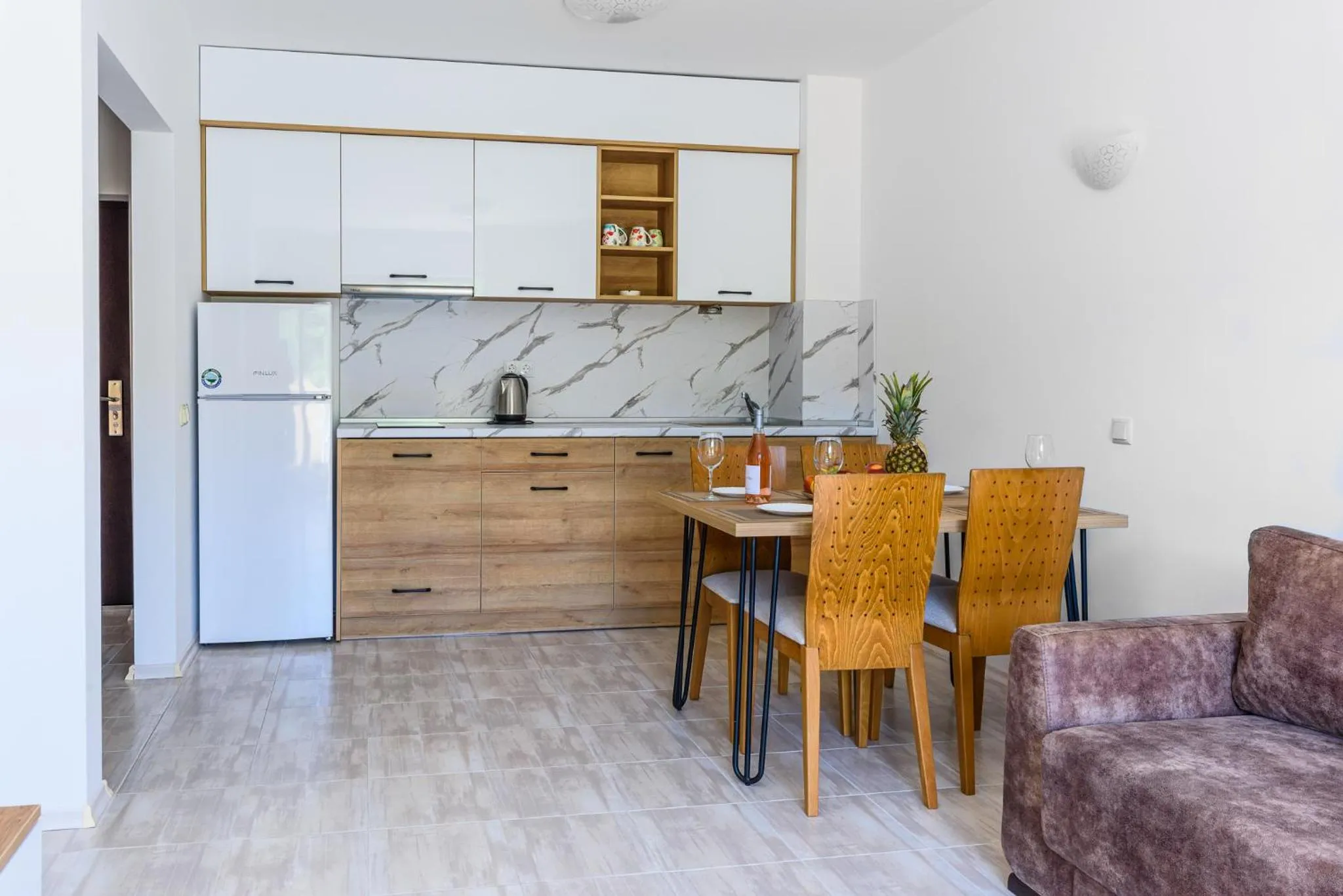Kitchen or kitchenette in Lily Beach Resort