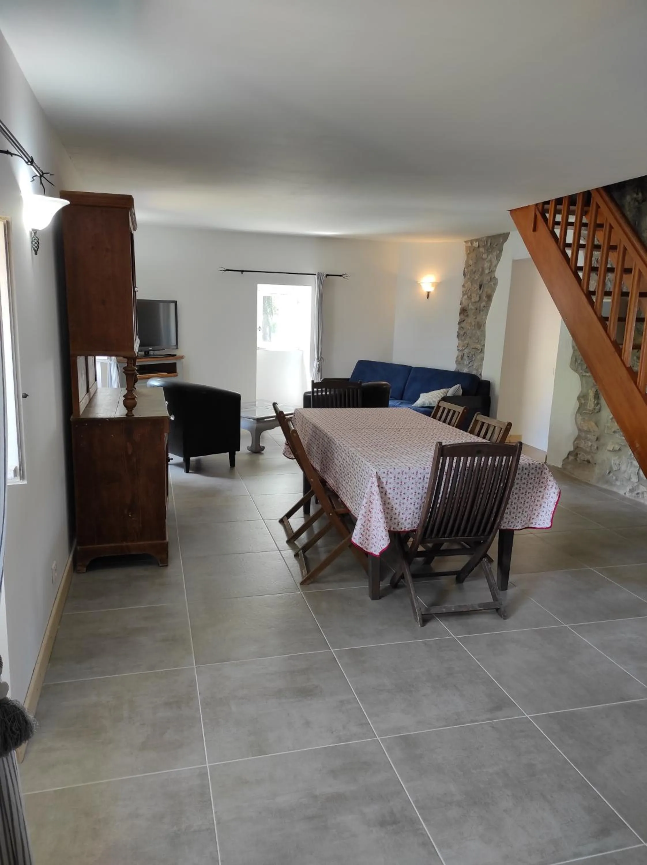 Living room in Logis Hôtel Restaurant Gîte La Bastide du Vébron