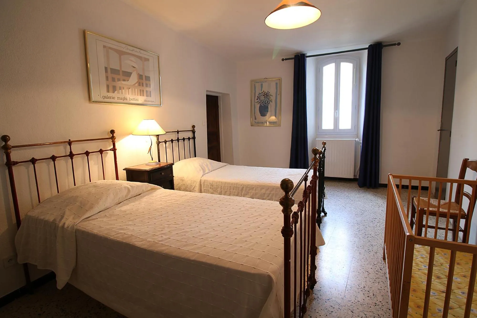 Bedroom, Bed in Logis Hôtel Restaurant Gîte La Bastide du Vébron