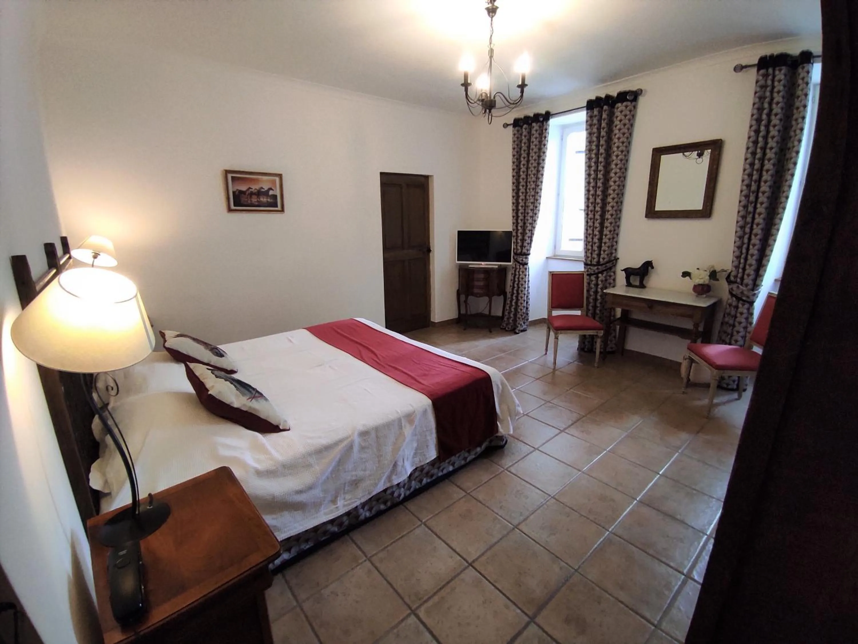 Photo of the whole room, Bed in Logis Hôtel Restaurant Gîte La Bastide du Vébron