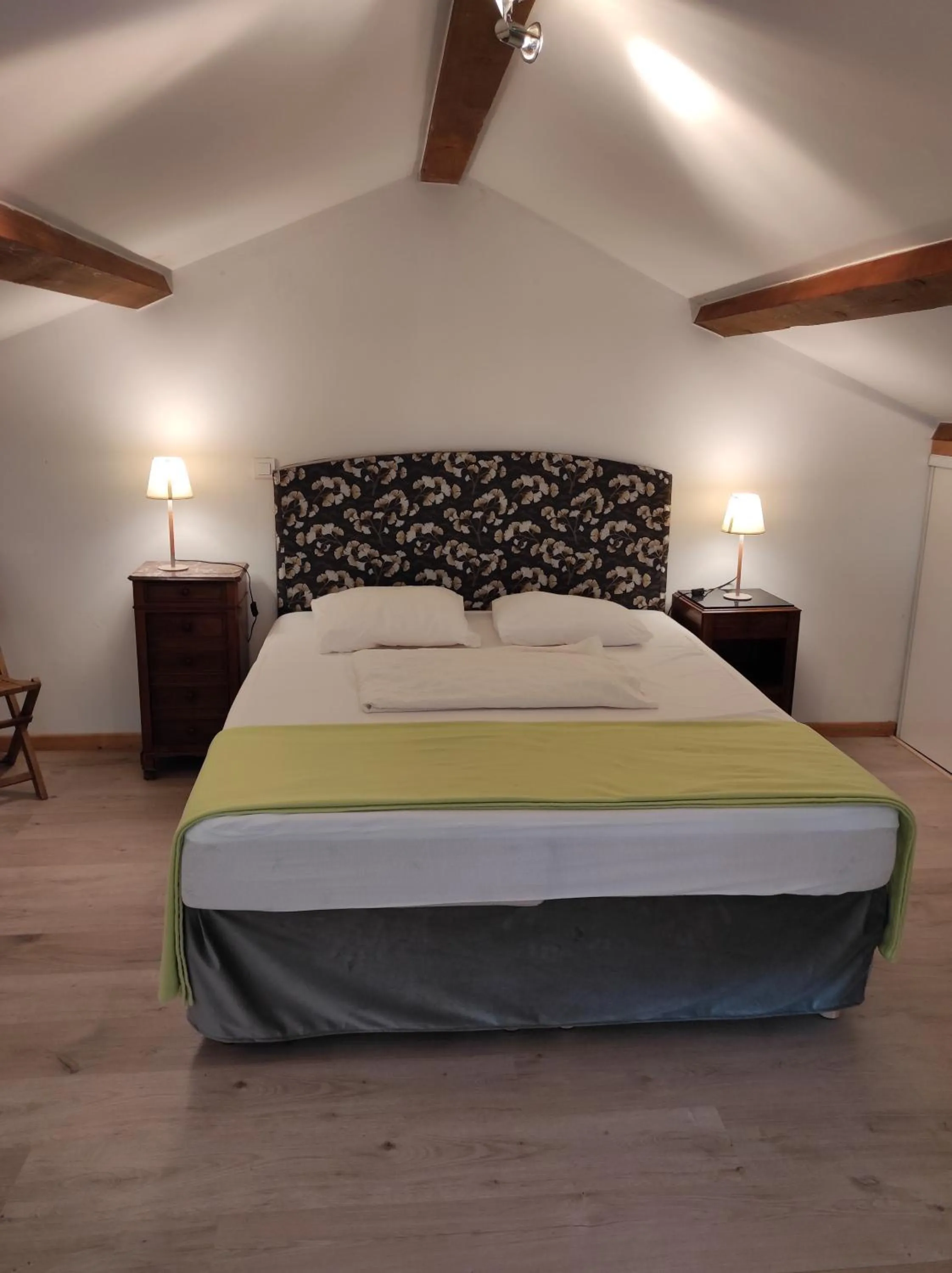 Bedroom, Bed in Logis Hôtel Restaurant Gîte La Bastide du Vébron