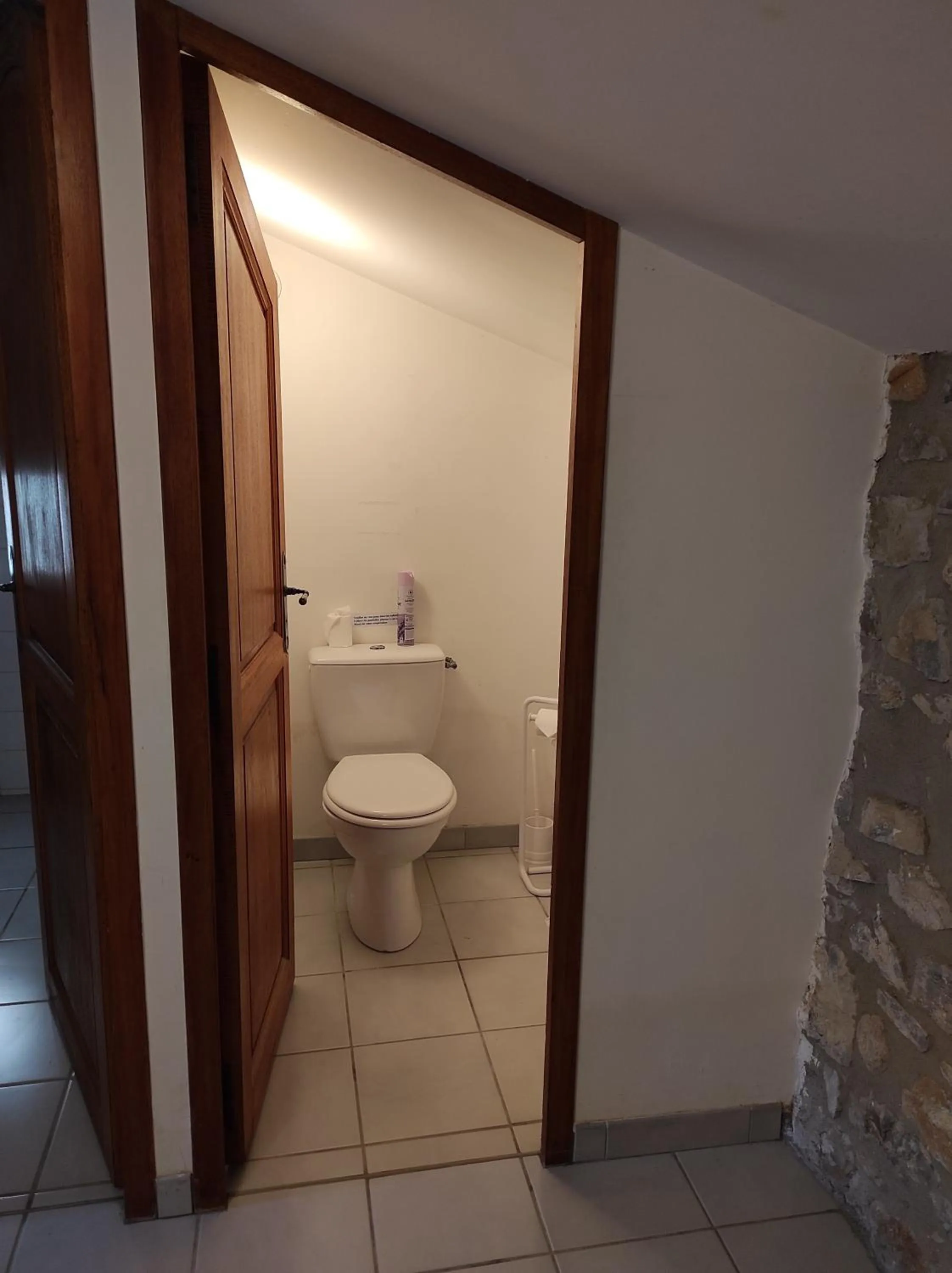 Toilet in Logis Hôtel Restaurant Gîte La Bastide du Vébron