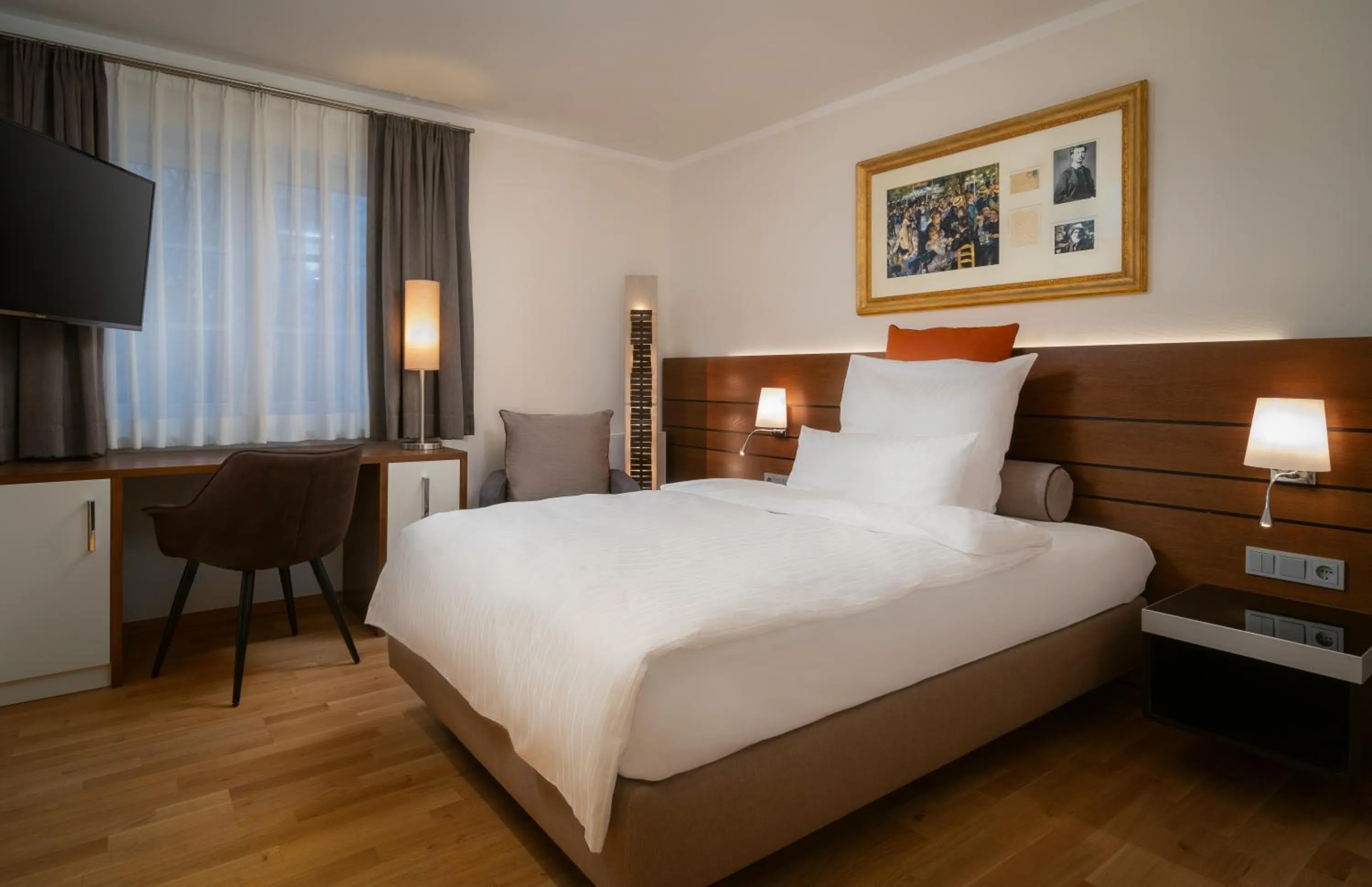 Bedroom, Bed in Hotel zur Post Riesenbeck