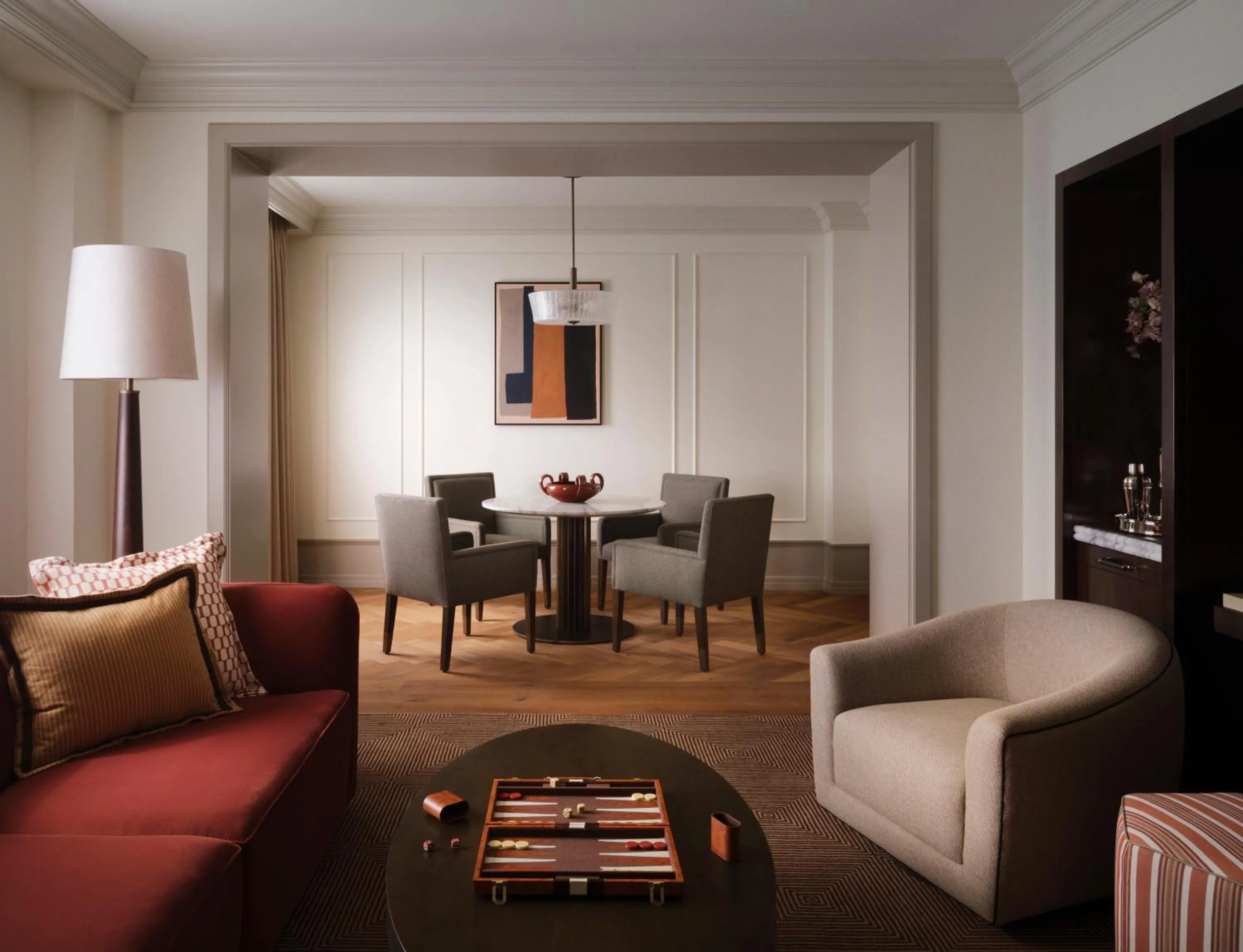 Living room in The Huntington Hotel
