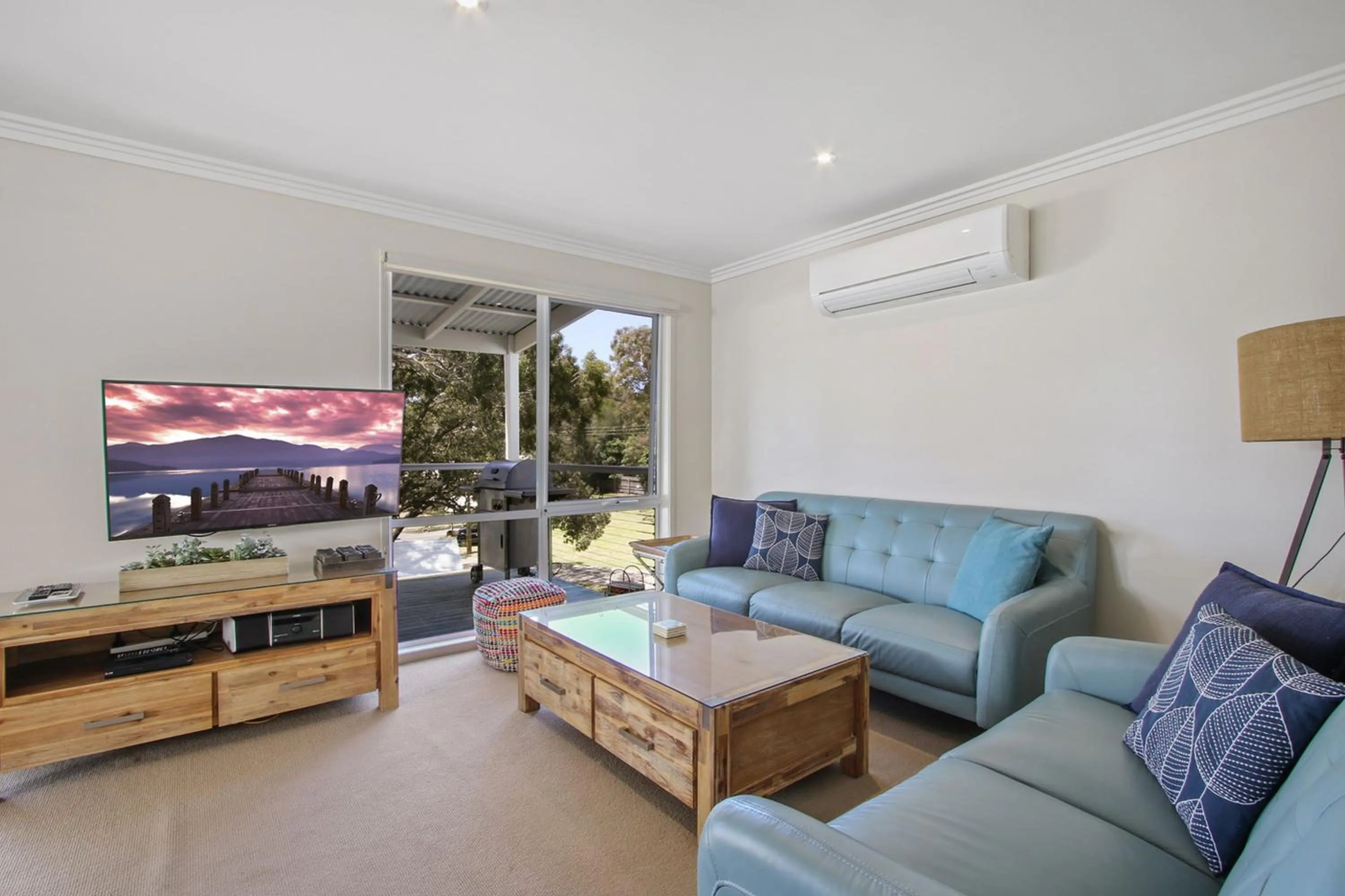 Living room in McMillans of Metung Coastal Resort