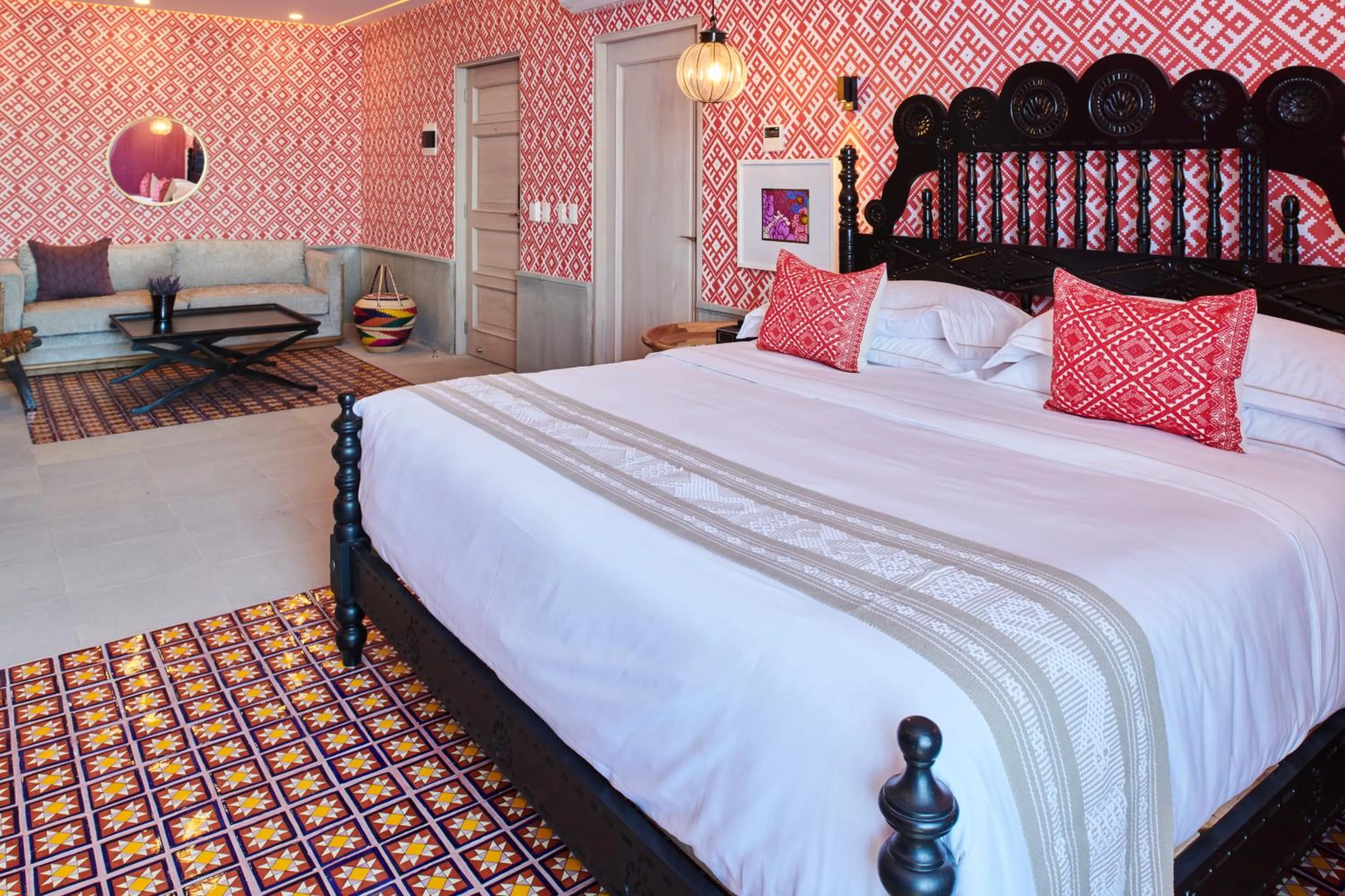 Bathroom, Bed in Hotel Boutique Luxury Patio Azul