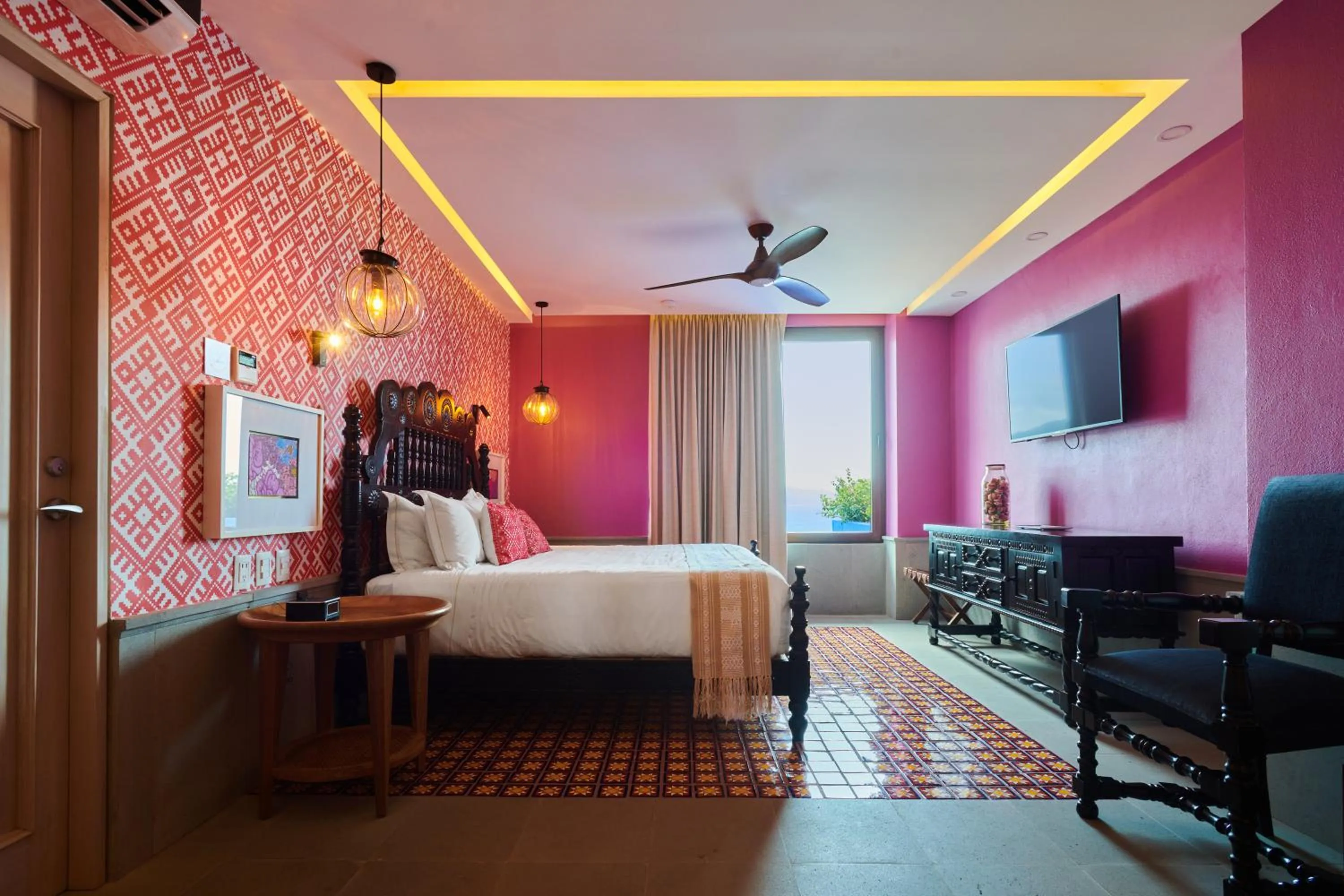 Bedroom, Bed in Hotel Boutique Luxury Patio Azul