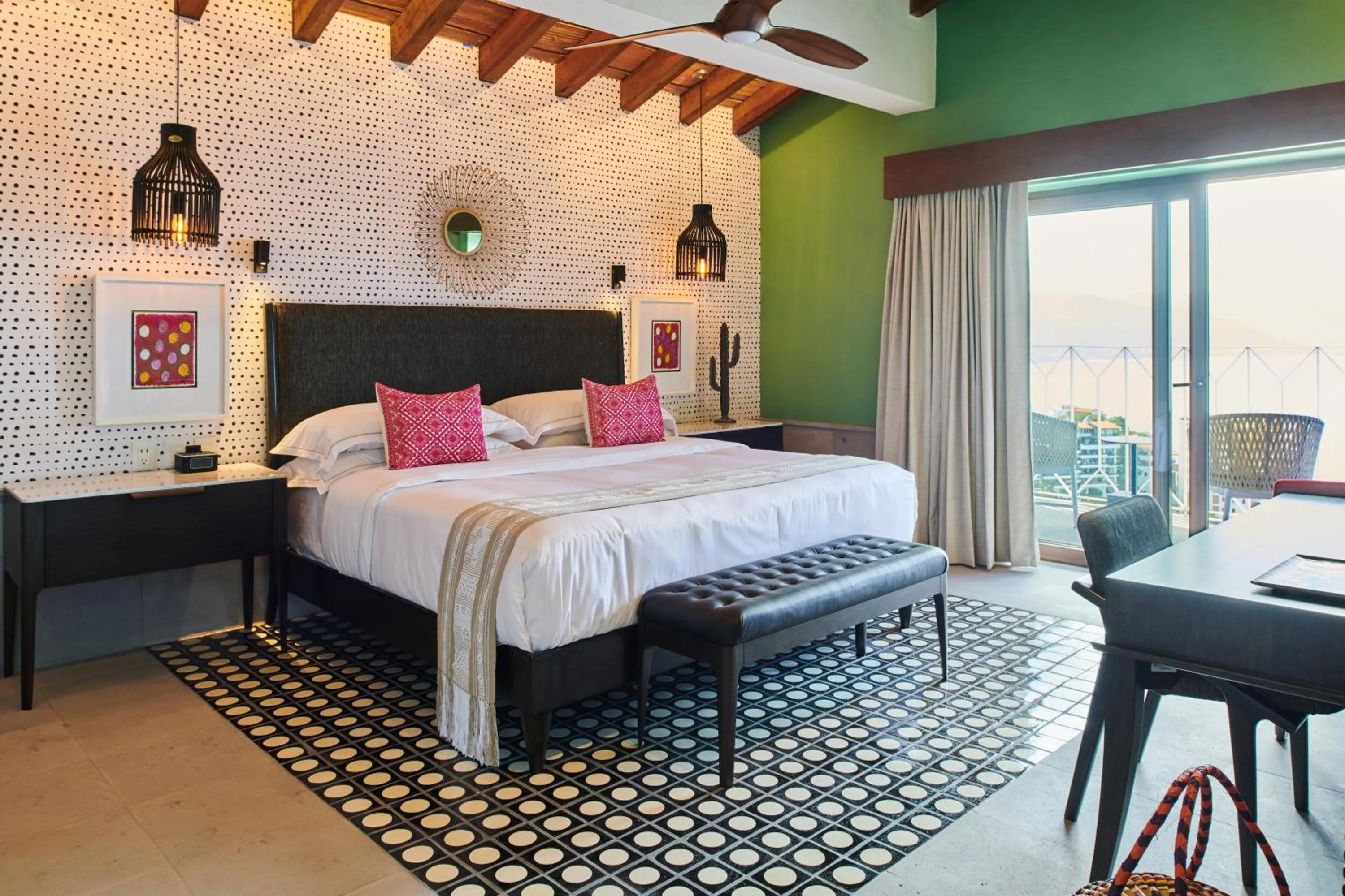 Bedroom, Bed in Hotel Boutique Luxury Patio Azul