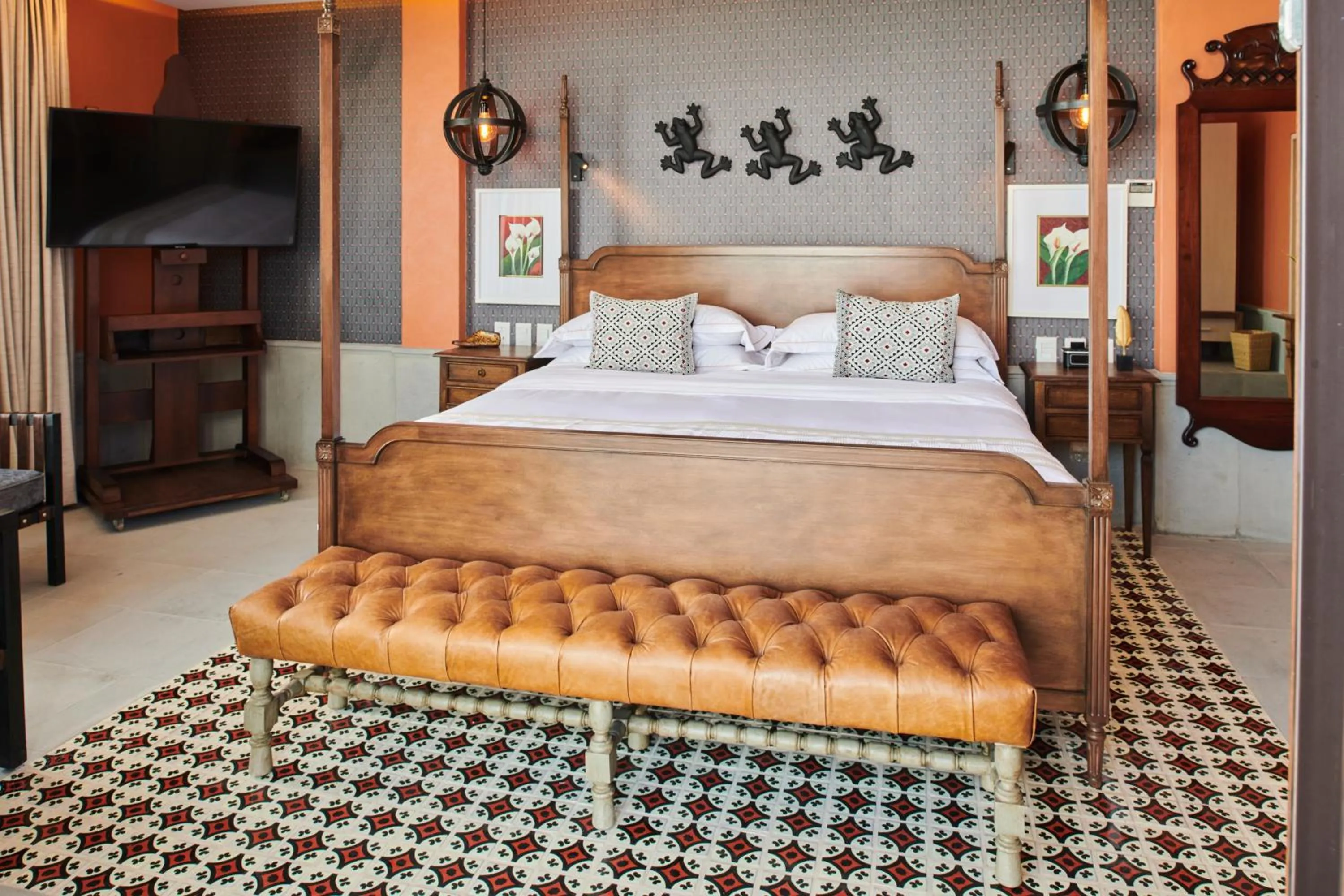 Bed in Hotel Boutique Luxury Patio Azul