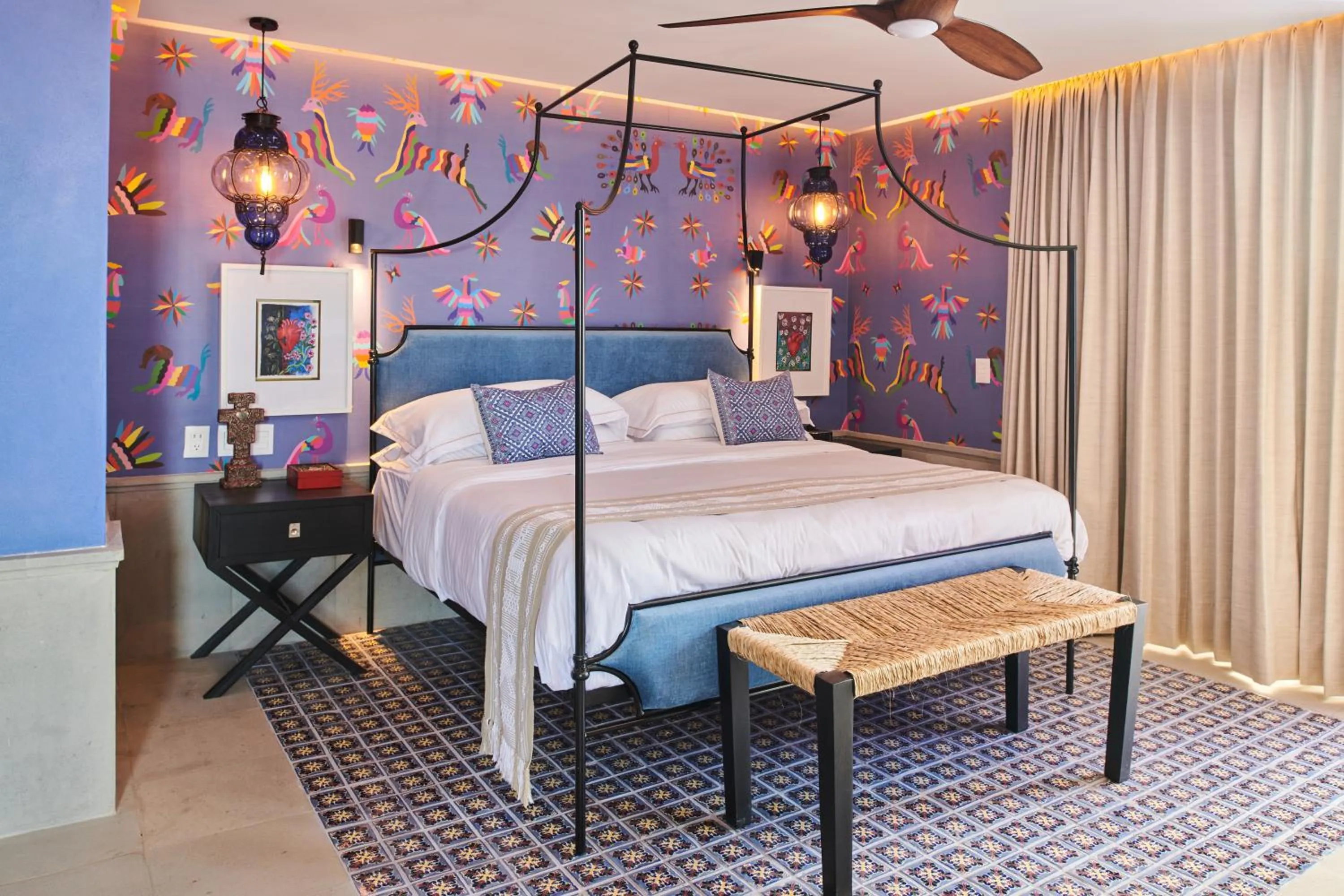 Bedroom, Bed in Hotel Boutique Luxury Patio Azul