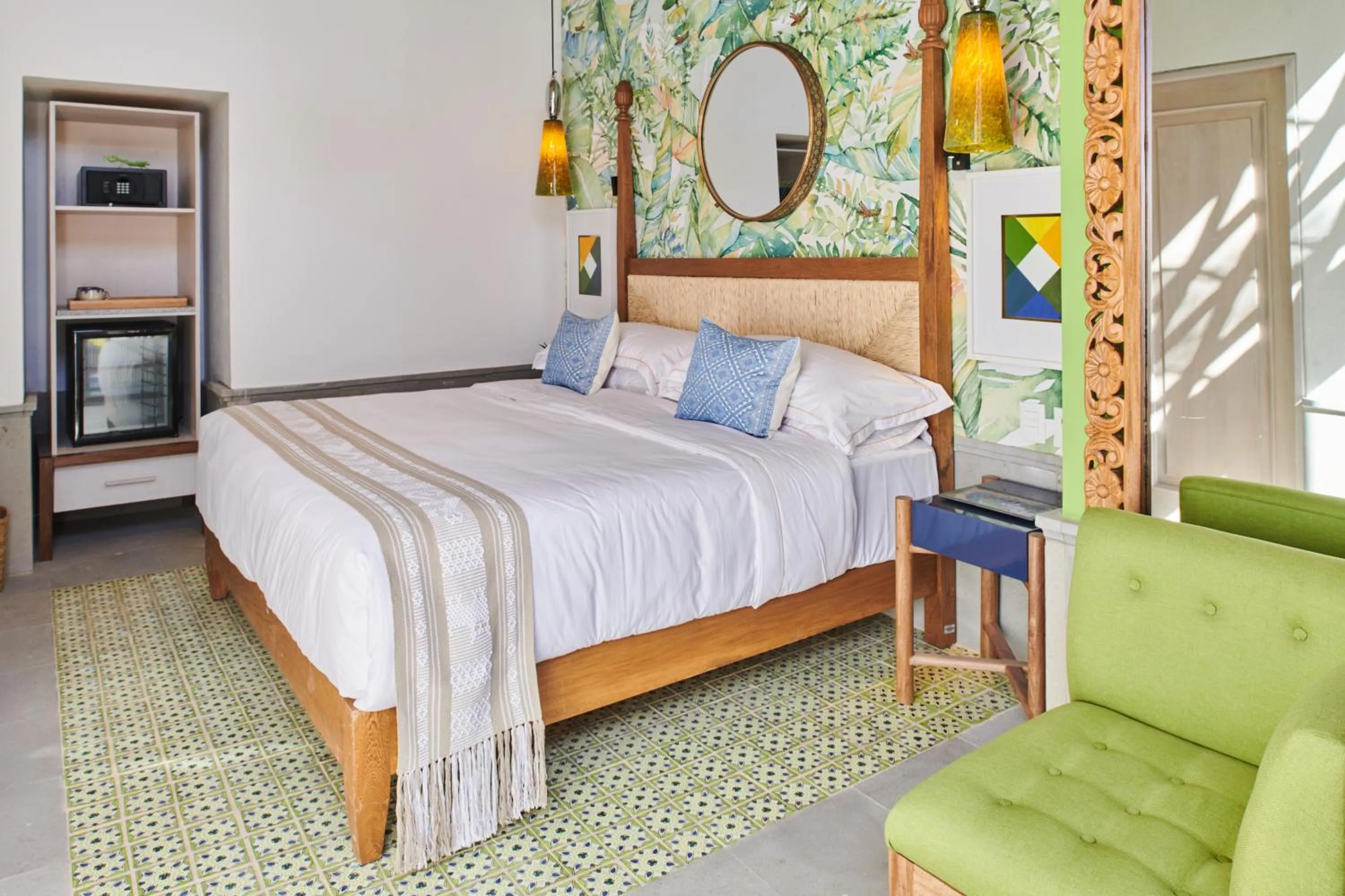 Bedroom, Bed in Hotel Boutique Luxury Patio Azul